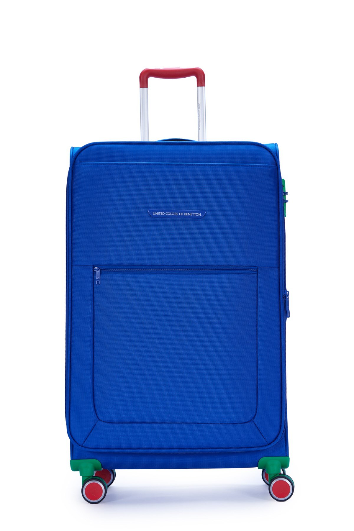 Benetton 2800 Büyük Boy Ultra Light Hafif Lüx Kumaş Tekerlekli Valiz MAVİ
