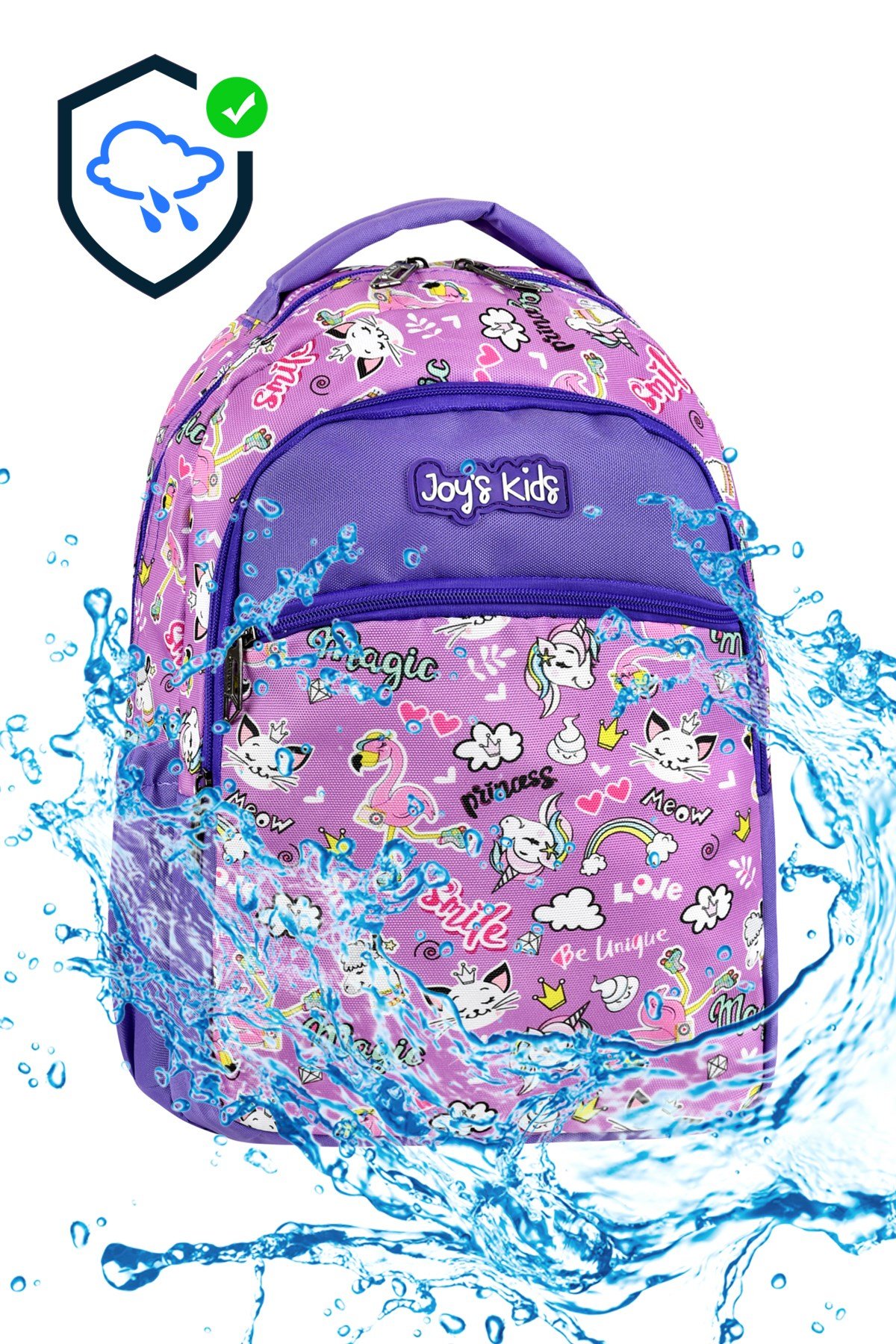 JOY'S KİDS İLKOKUL ÇANTASI BESLENME+ KALEMLİK 3'LÜ SET