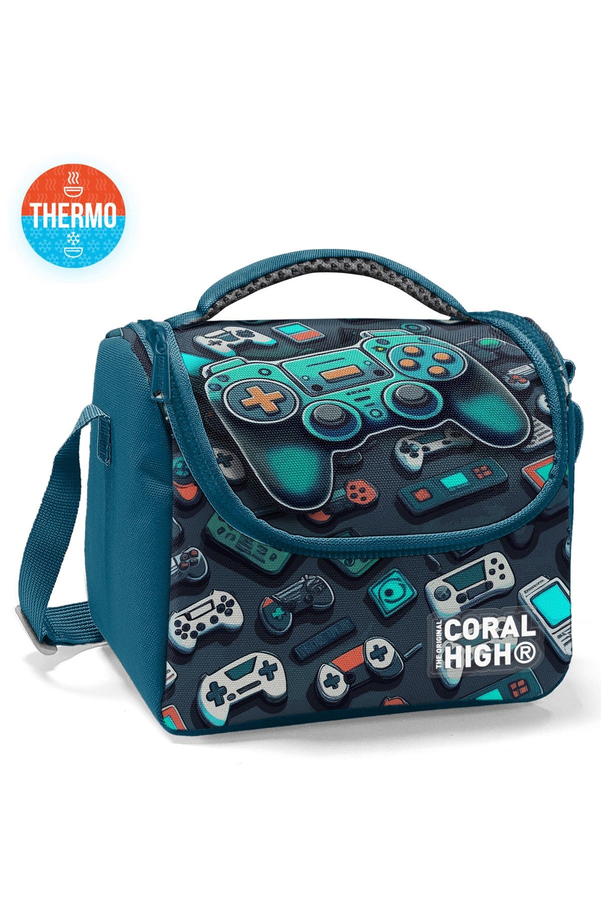 Kids Nefti Gamer Desenli Thermo Beslenme Çantası 12784