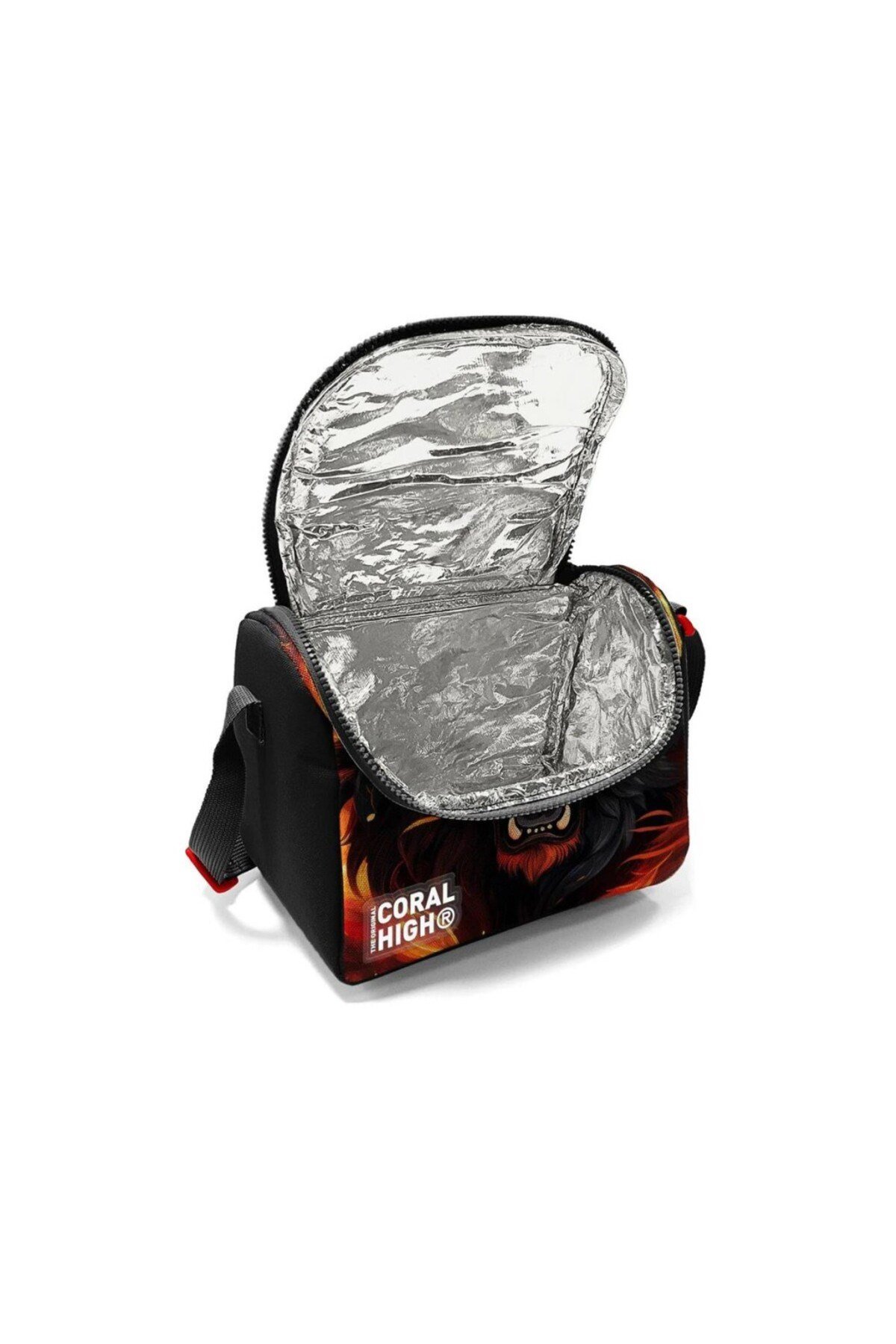 Kids Siyah Aslan Desenli Thermo Beslenme Çantası 22771