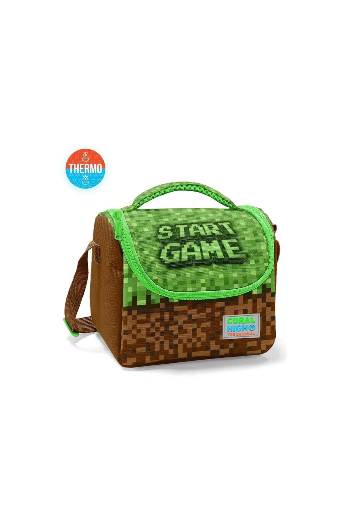 Kids Yeşil Craft High Craft Desenli Thermo Beslenme Çantası 11792