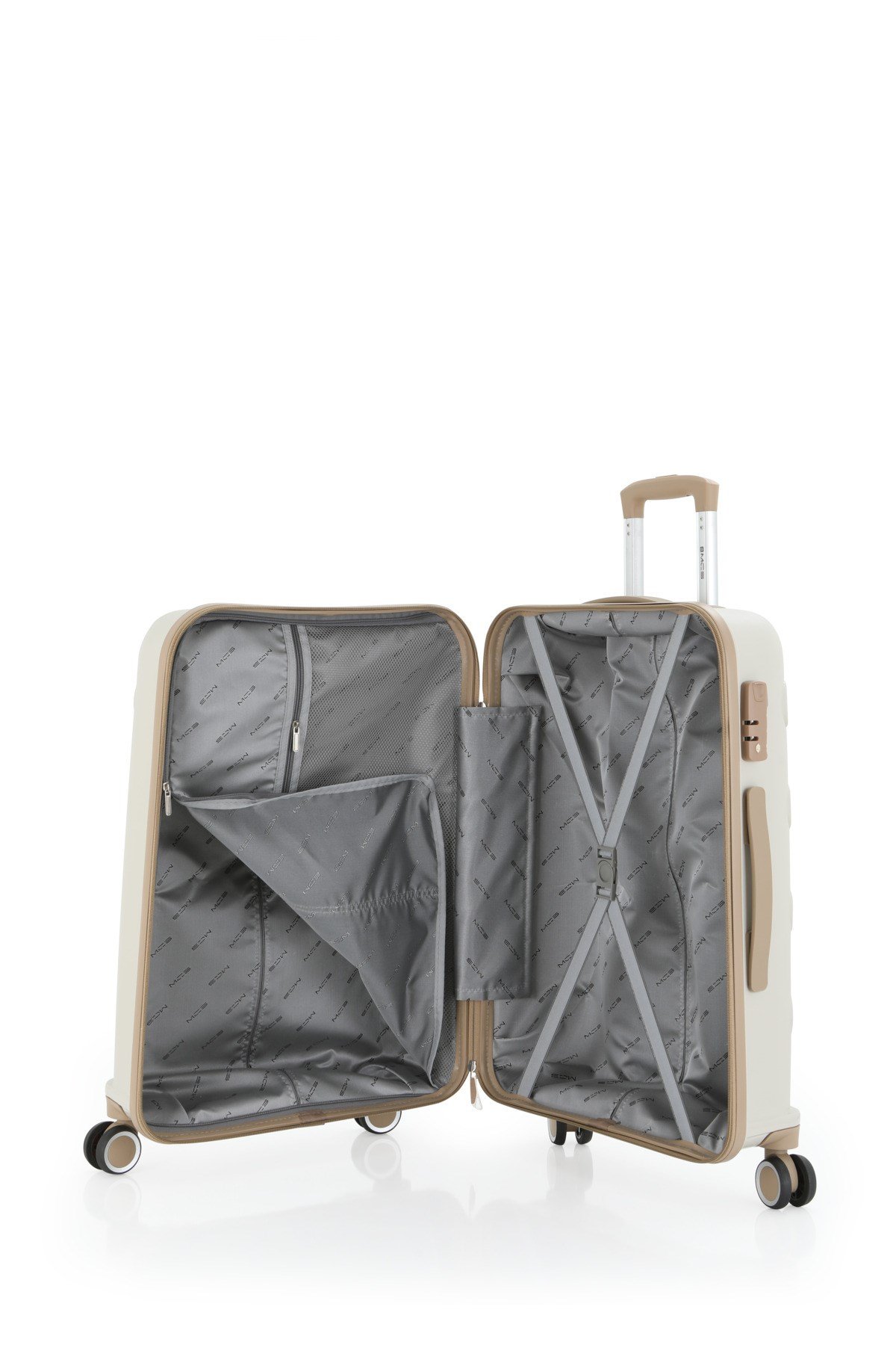 Mçs Polipropilen 3'lü Valiz Seti Orta & Kabin & Makyaj V376