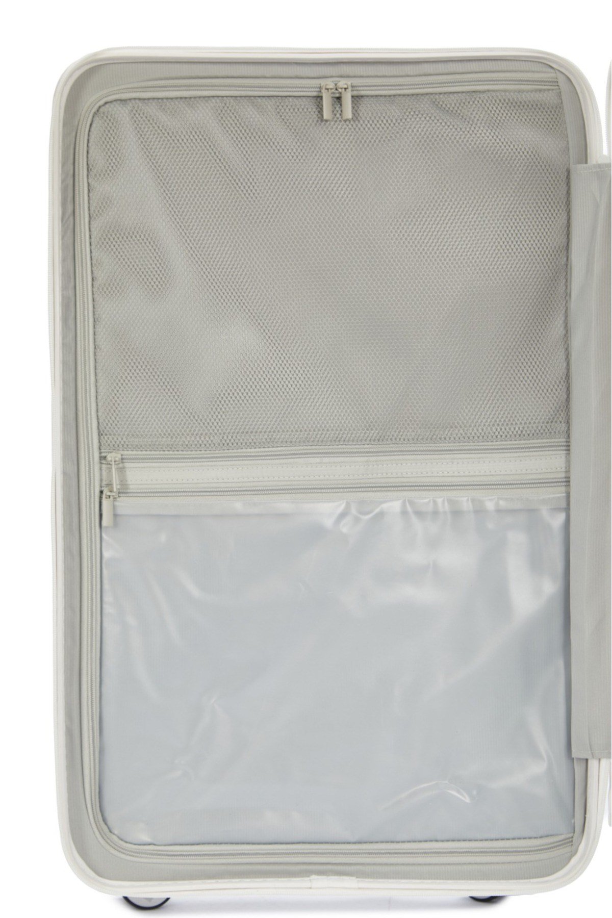 Premium Klasik Beyaz Valiz - %100 Polipropilen Darbeye Dayanıklı Tekerlekli Unisex Seyahat Valizi