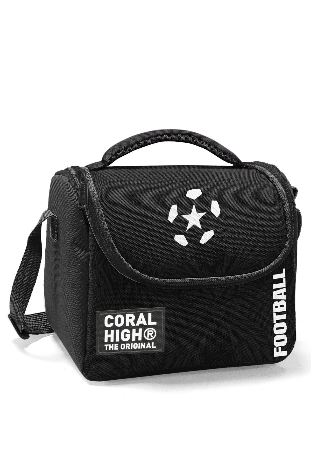 Siyah Futbol Desenli Thermo Beslenme Çantası 22798