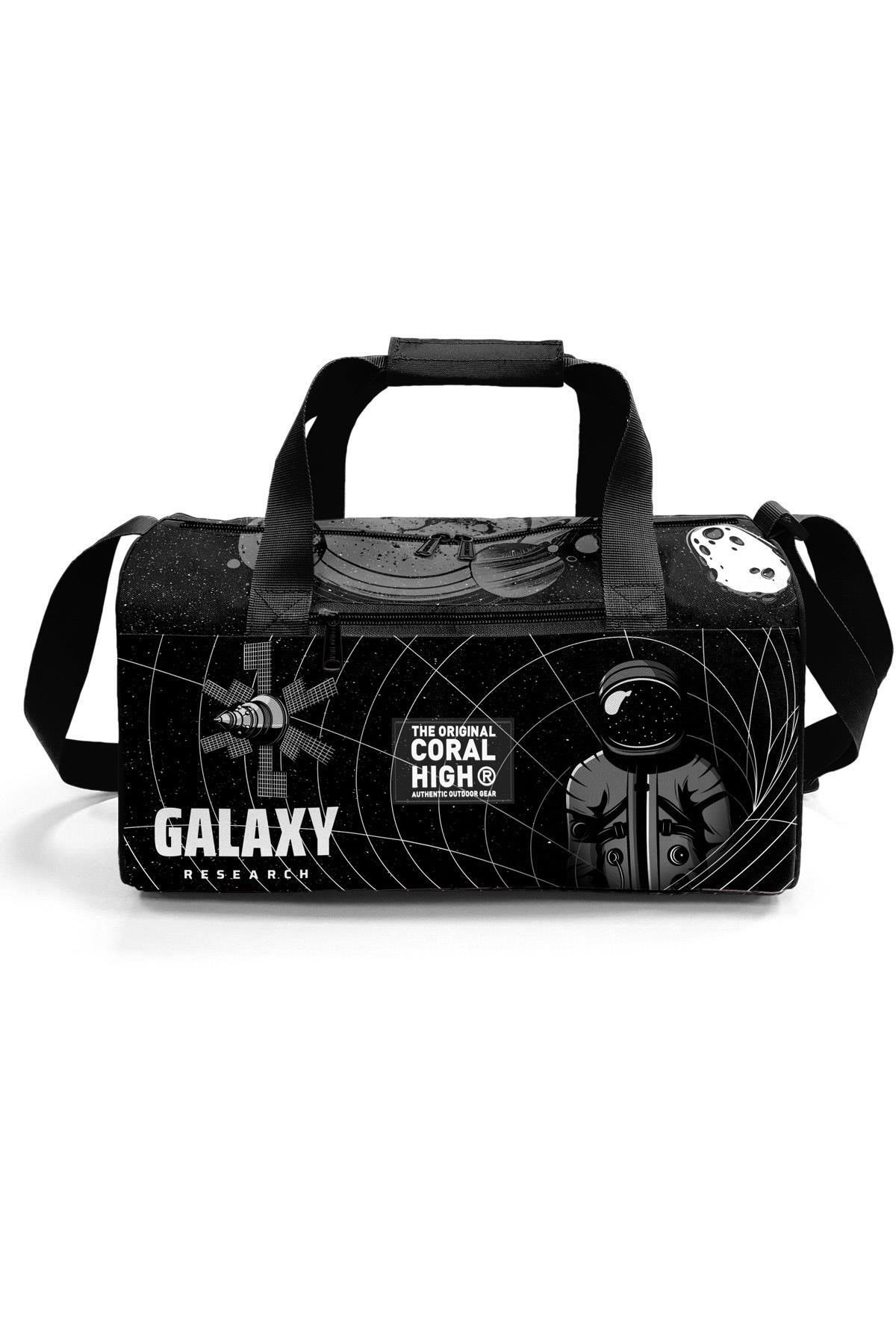 Siyah Galaxy Desenli Spor Çantası 27526
