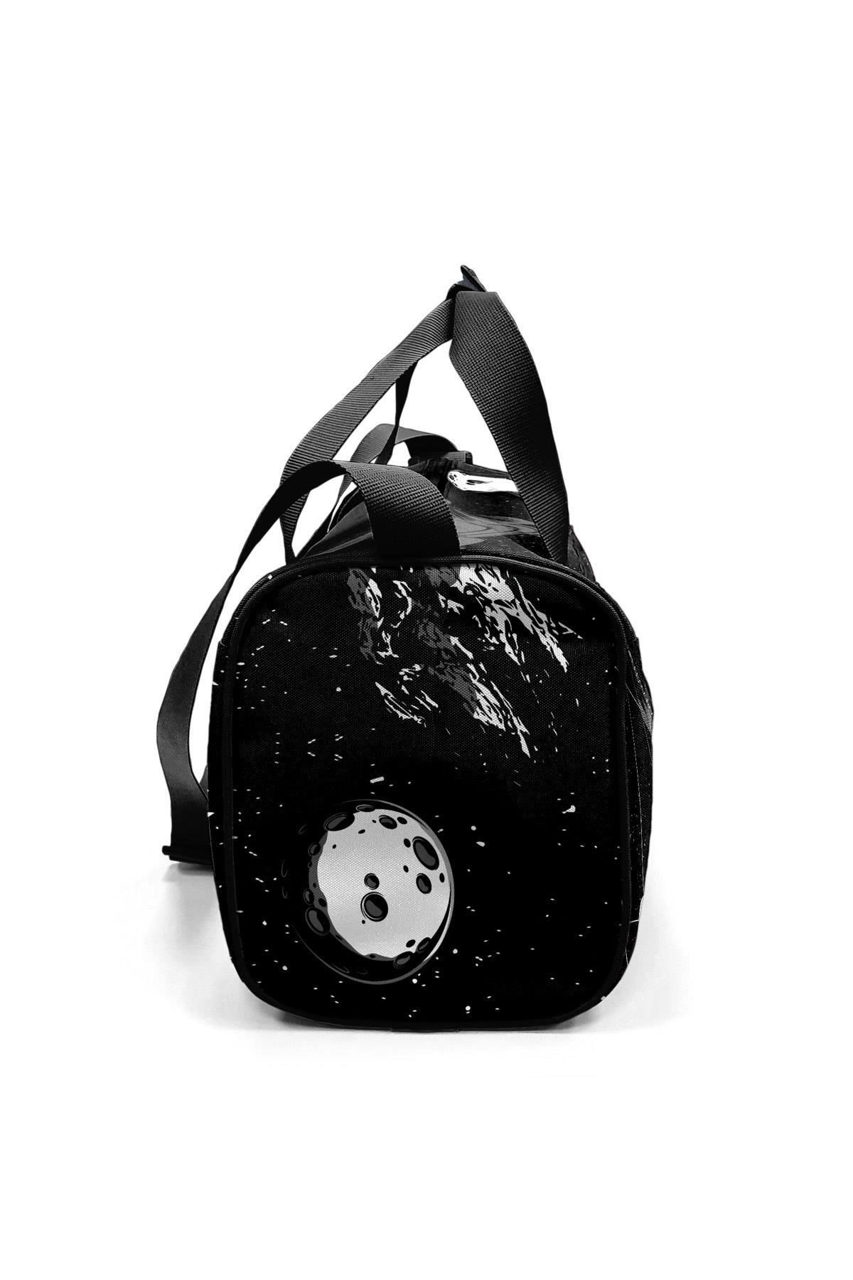 Siyah Galaxy Desenli Spor Çantası 27526
