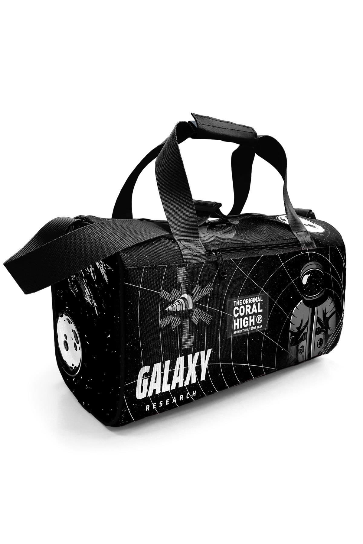 Siyah Galaxy Desenli Spor Çantası 27526