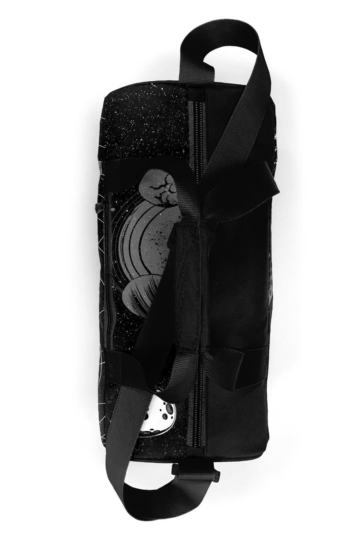 Siyah Galaxy Desenli Spor Çantası 27526