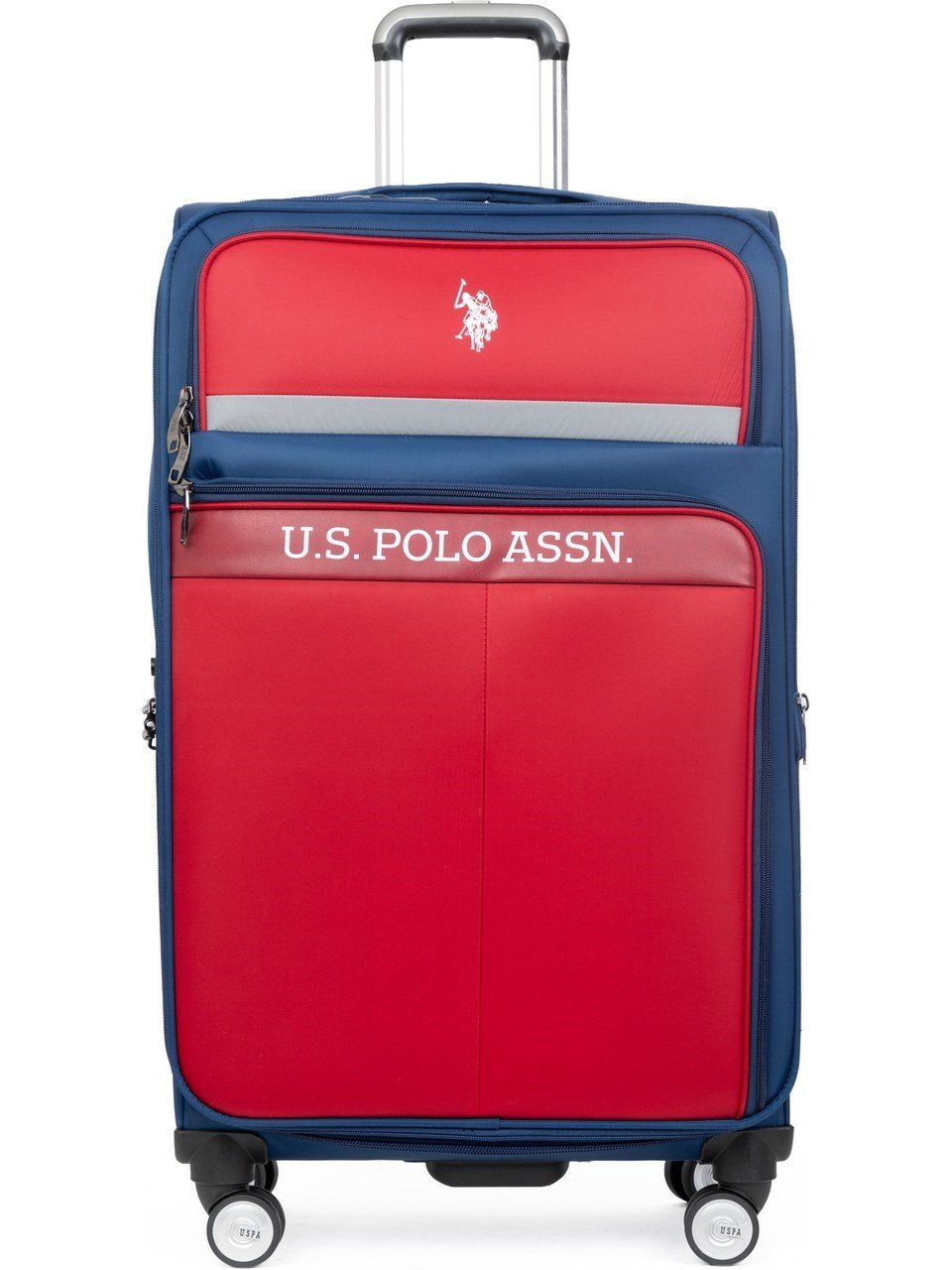 U.S. Polo Assn. Kumaş Körüklü Geniş Hacim Ultra Hafif 3 Lü Valiz Seti (Kabin Orta Büyük Boy)