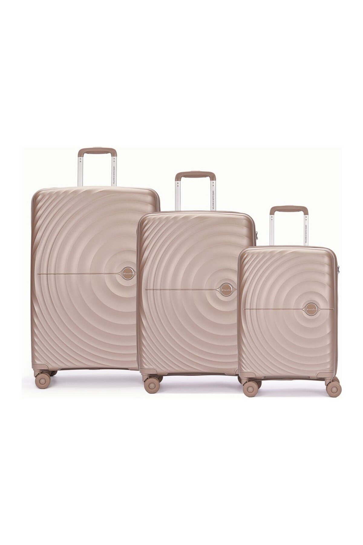 Ultra Hafif Polipropilen Kırılmaz Büyük Orta Kabin 3 Lü Valiz Seti