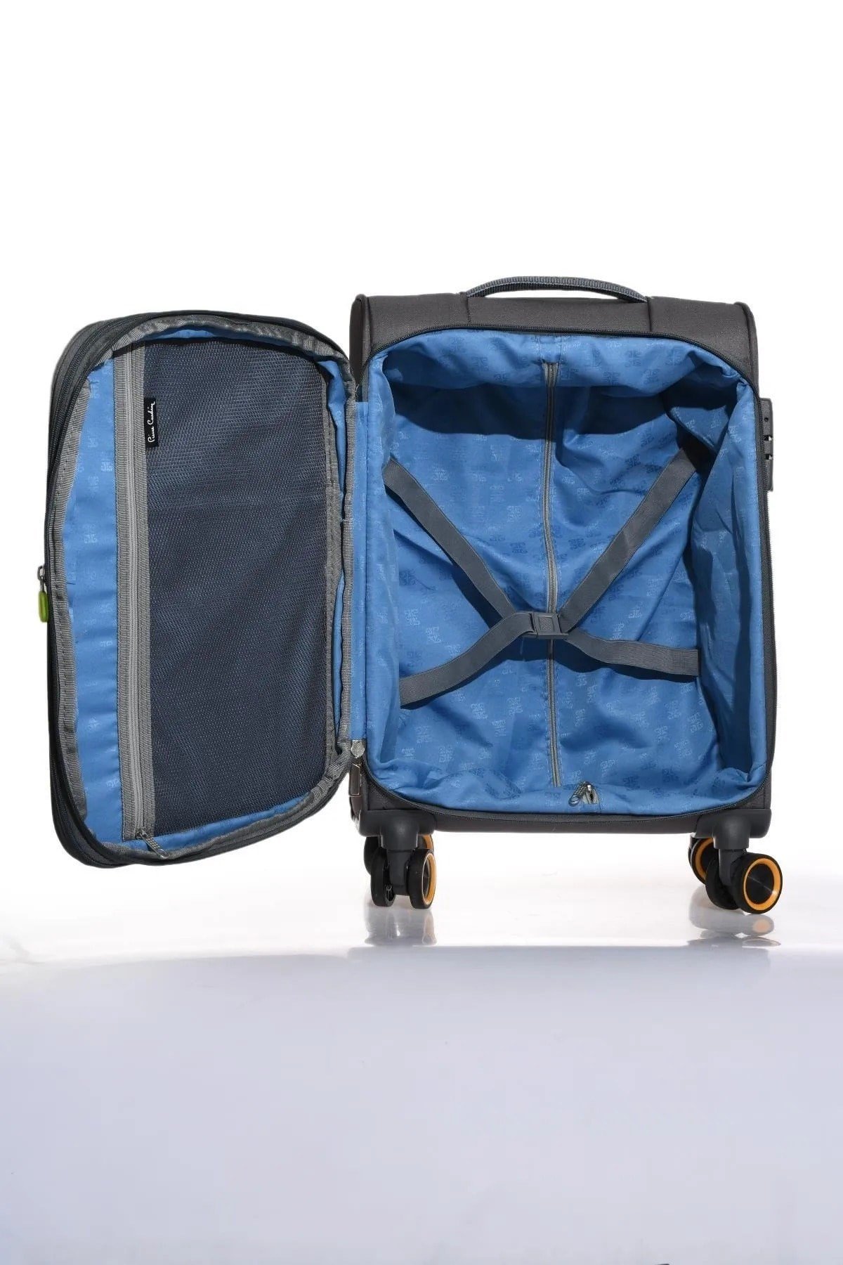 Ultra Lüks Hafif Kumaş 6000-set Antrasit Unisex 3 Lü Valiz Seti