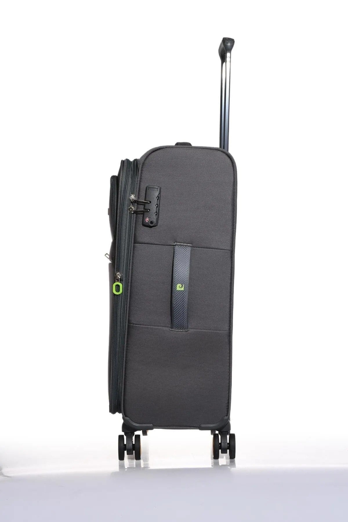 Ultra Lüks Hafif Kumaş 6000-set Antrasit Unisex 3 Lü Valiz Seti
