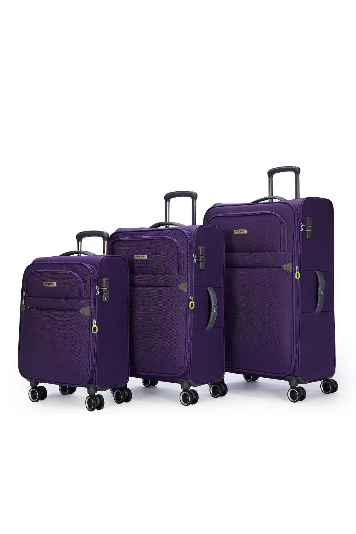 Unisex Büyük, 3'lü Valiz Set 04pc6000