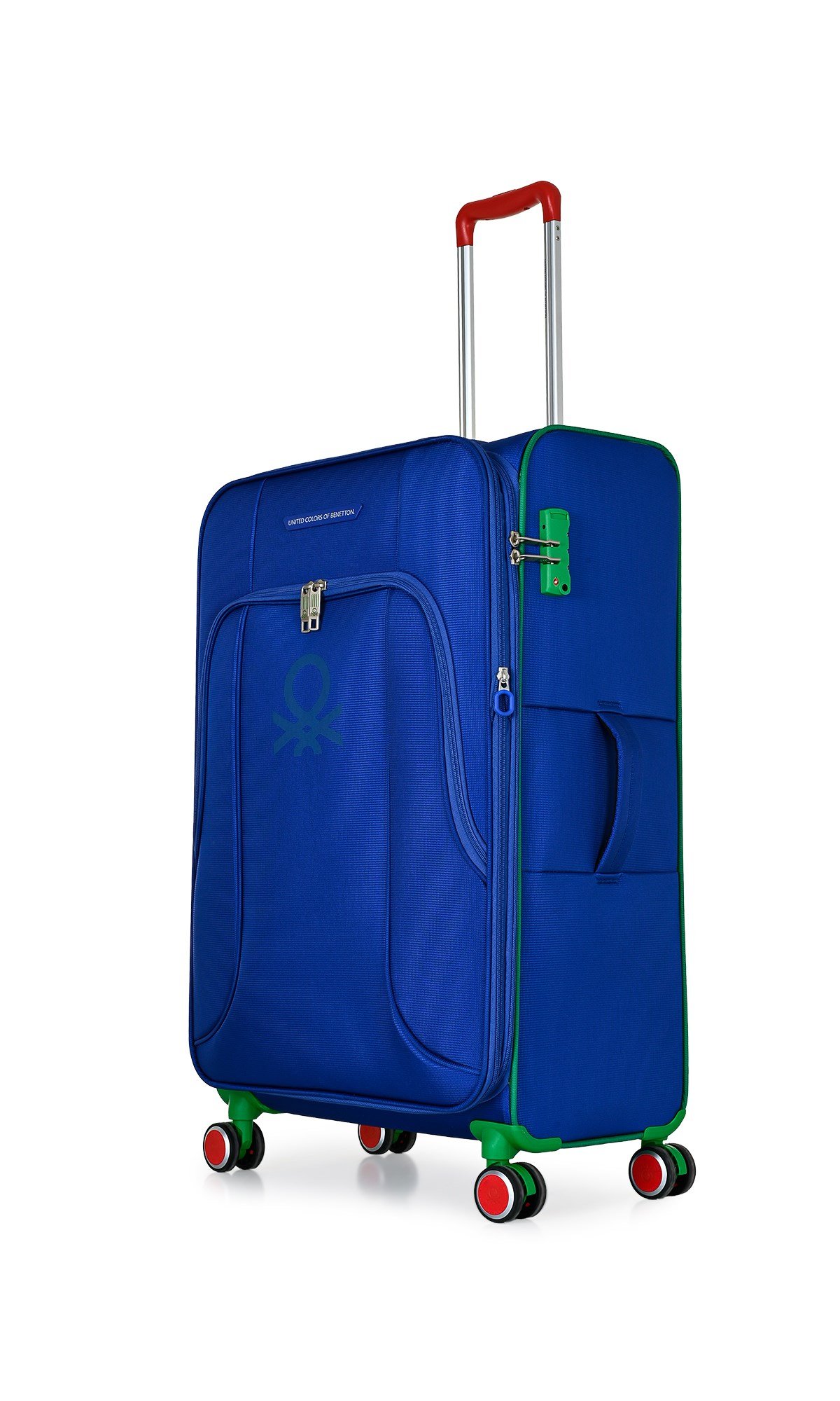 United Colors of Benetton Ultra Hafif Lüx Kumaş Logo Detaylı 3 Lü Valiz Seti
