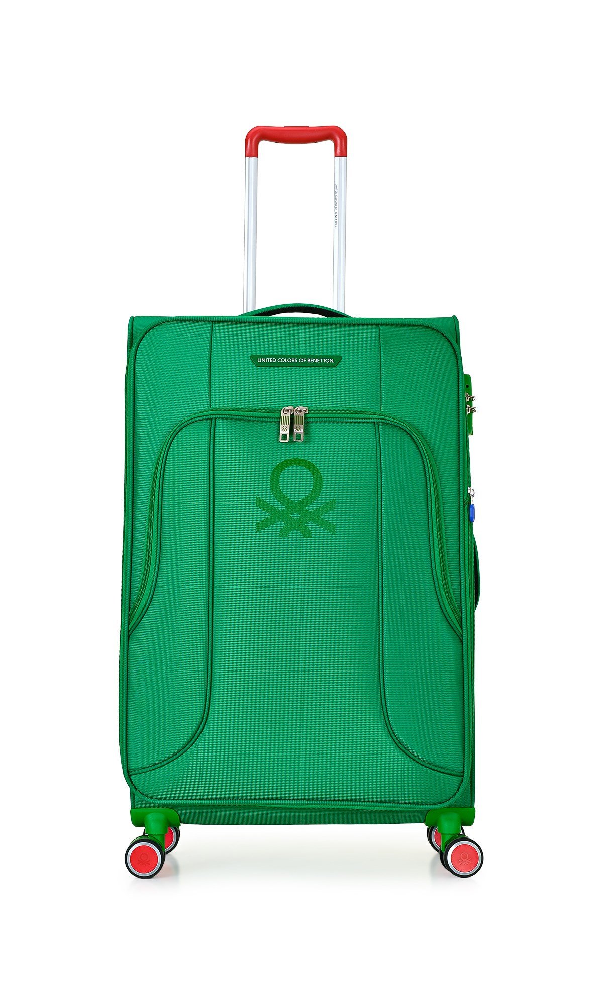 United Colors of Benetton Ultra Hafif Lüx Kumaş Logo Detaylı 3 Lü Valiz Seti 
