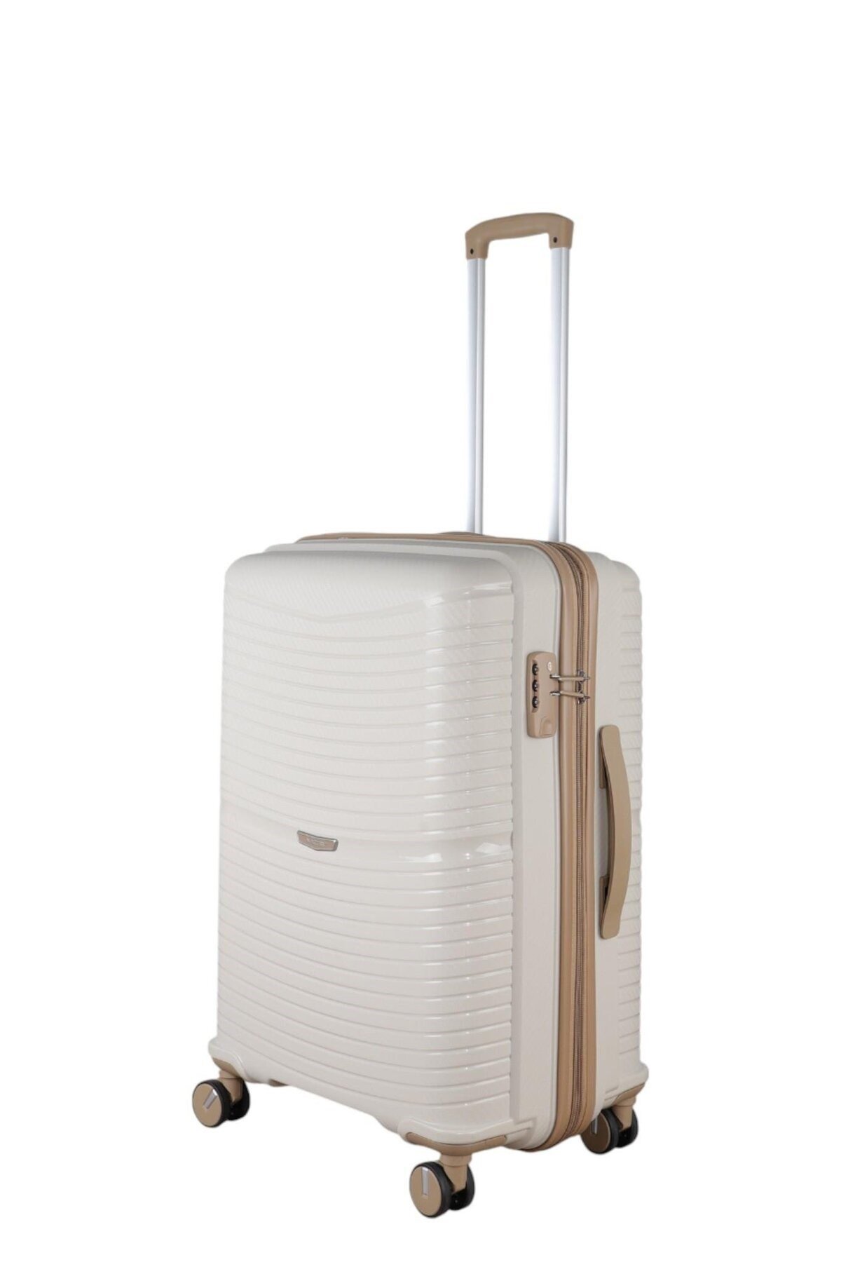 V379 AURA Y.ÜRETİM PP VALİZ 55 CM + 75 CM SİYAH SET