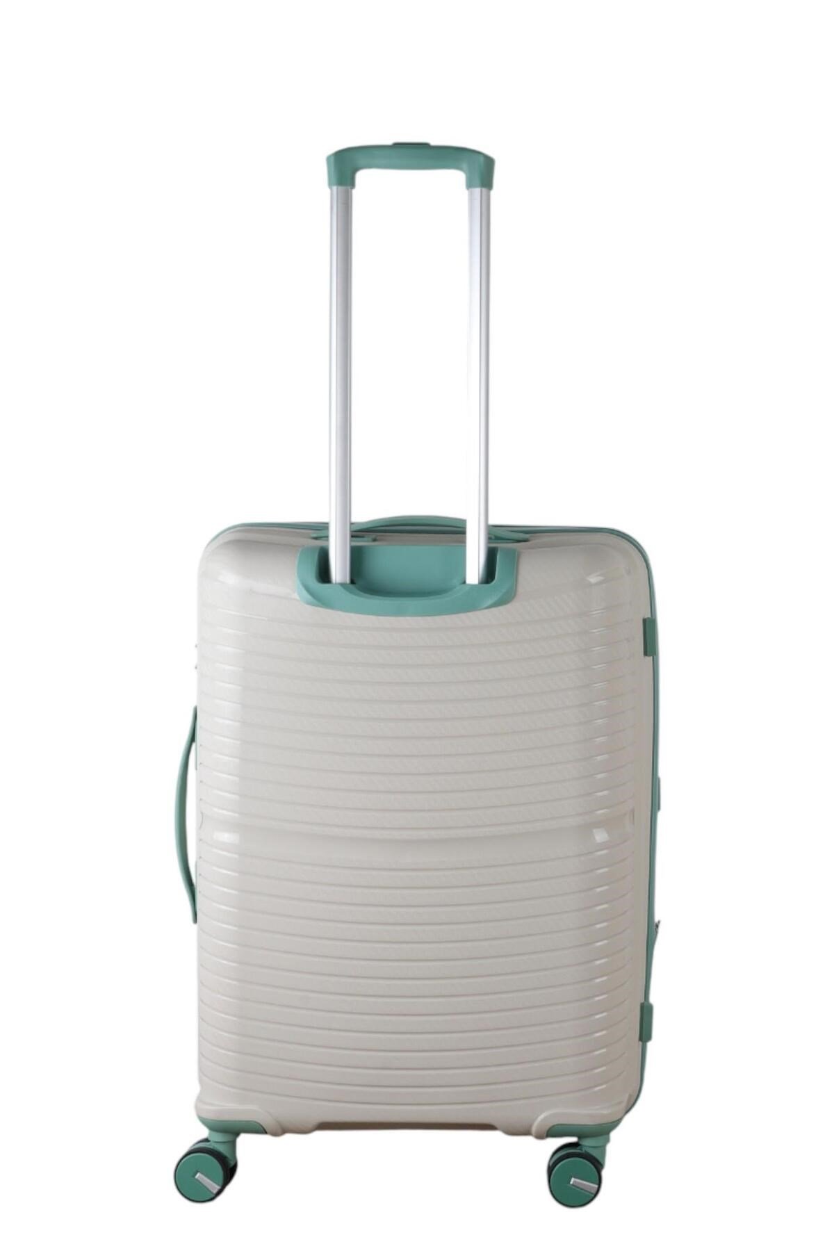 V379 AURA Y.ÜRETİM PP VALİZ 65 CM + 75 CM SİYAH SET