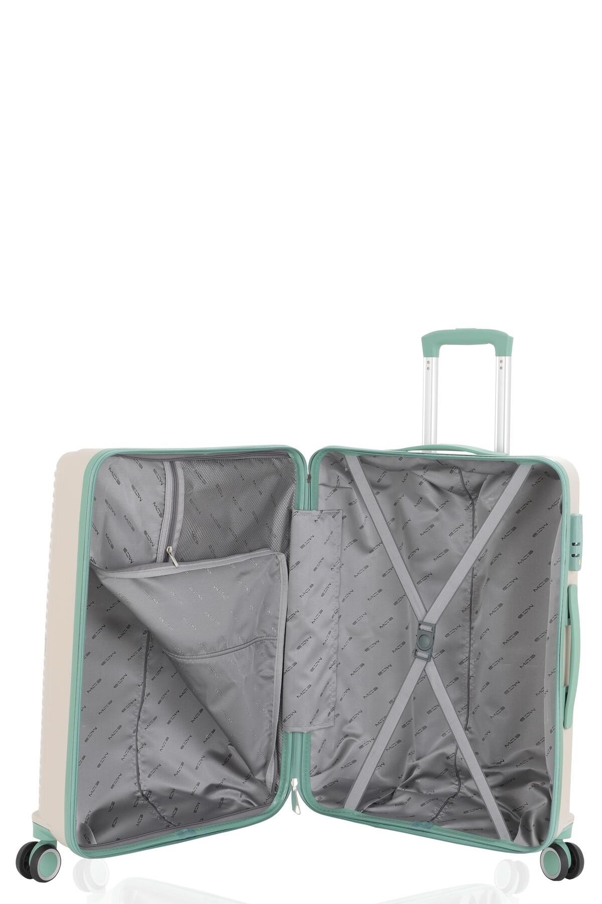 V379 AURA Y.ÜRETİM PP VALİZ 65 CM + 75 CM SİYAH SET