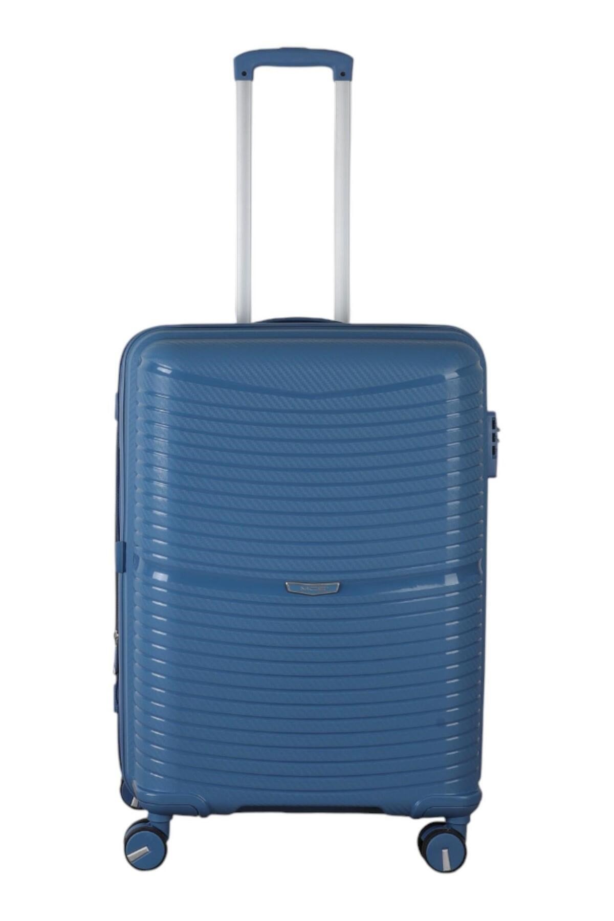 V379 AURA Y.ÜRETİM PP VALİZ 65 CM + 75 CM SİYAH SET