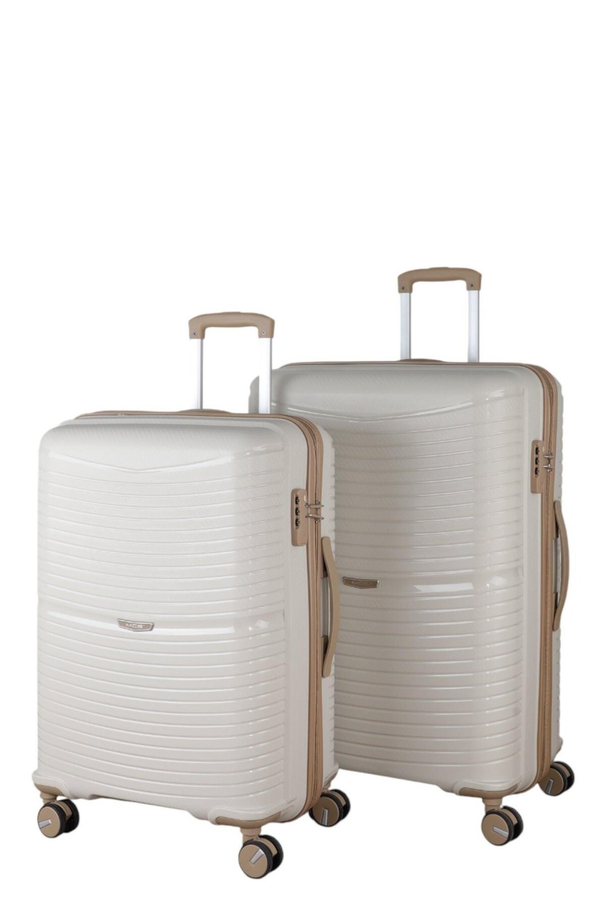 V379 AURA Y.ÜRETİM PP VALİZ 65 CM + 75 CM SİYAH SET