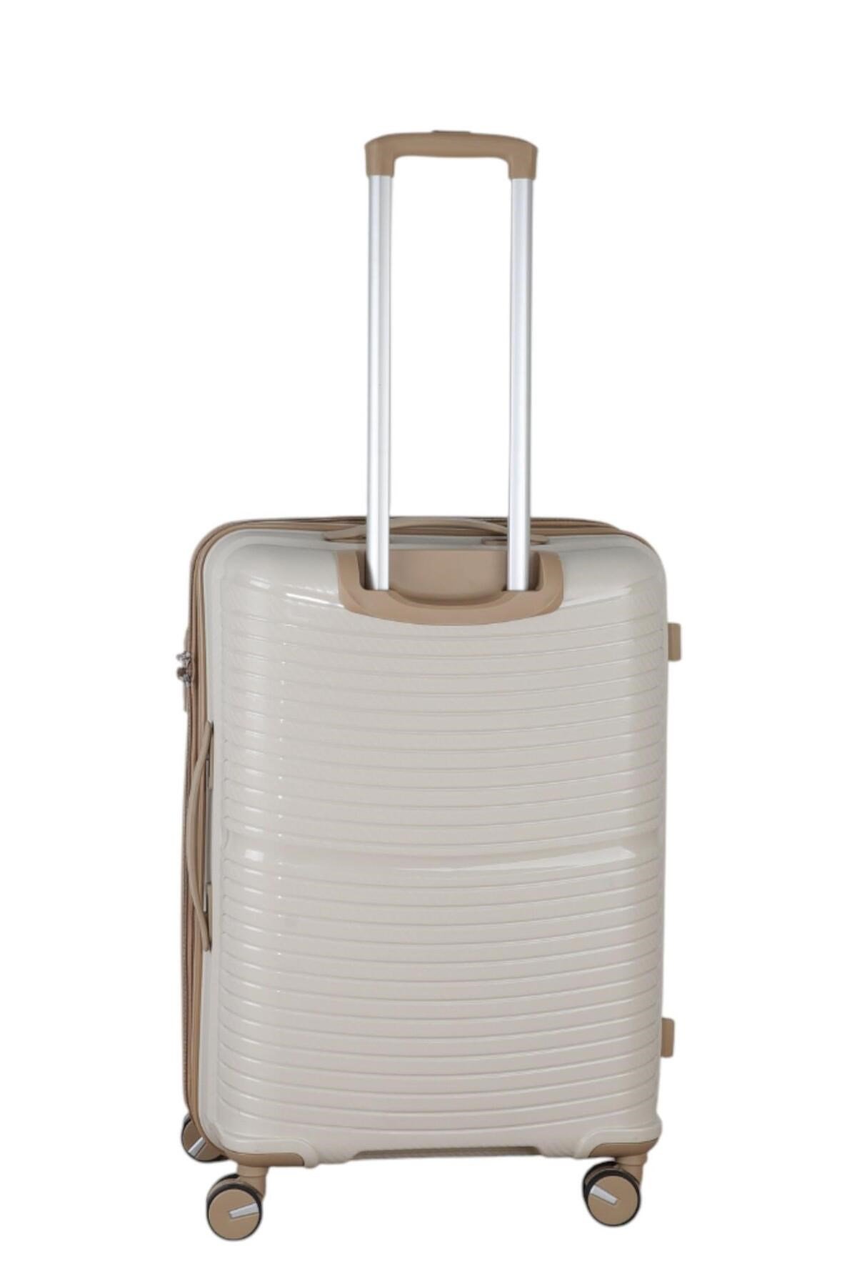 V379 AURA Y.ÜRETİM PP VALİZ 65 CM + 75 CM SİYAH SET