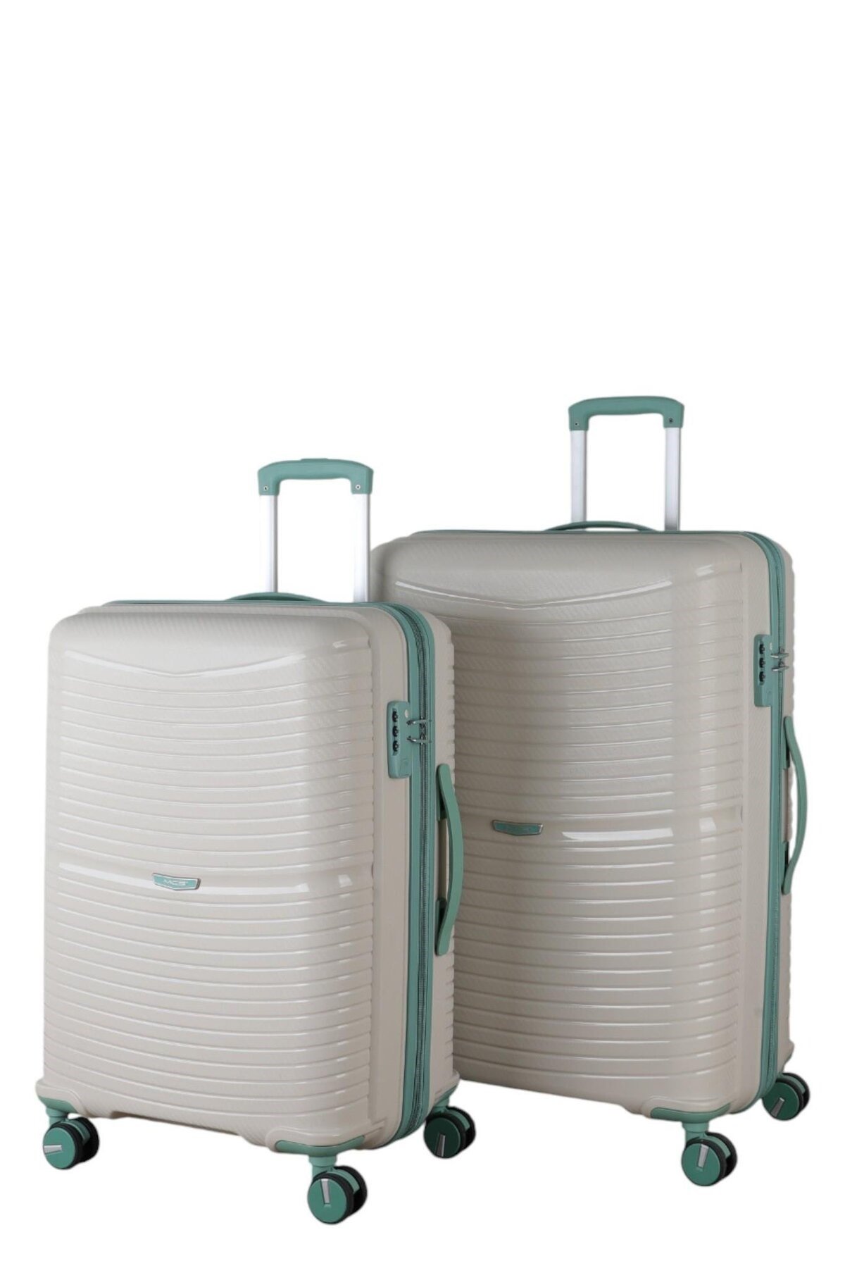 V379 AURA Y.ÜRETİM PP VALİZ 65 CM + 75 CM SİYAH SET