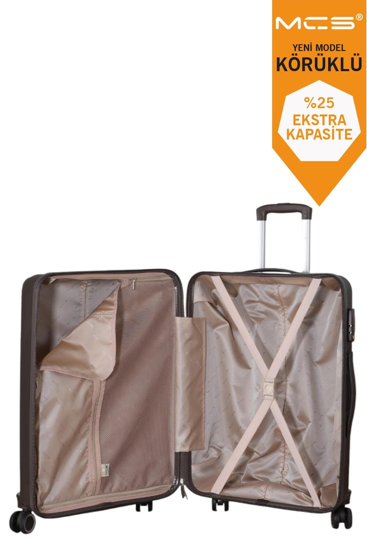 V379 AURA Y.ÜRETİM PP VALİZ 65 CM + 75 CM SİYAH SET