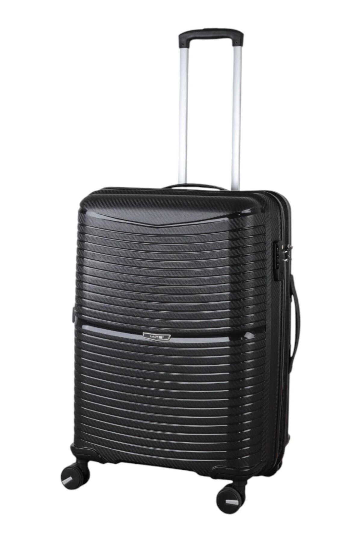 V379 AURA Y.ÜRETİM PP VALİZ 65 CM + 75 CM SİYAH SET