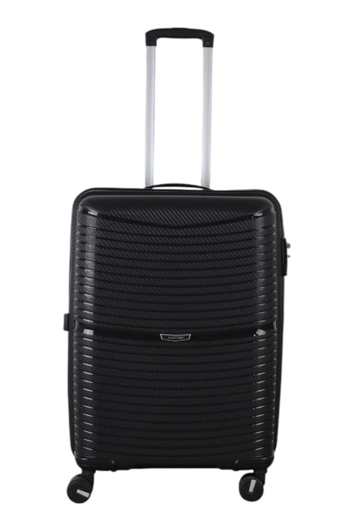 V379 AURA Y.ÜRETİM PP VALİZ 65 CM + 75 CM SİYAH SET