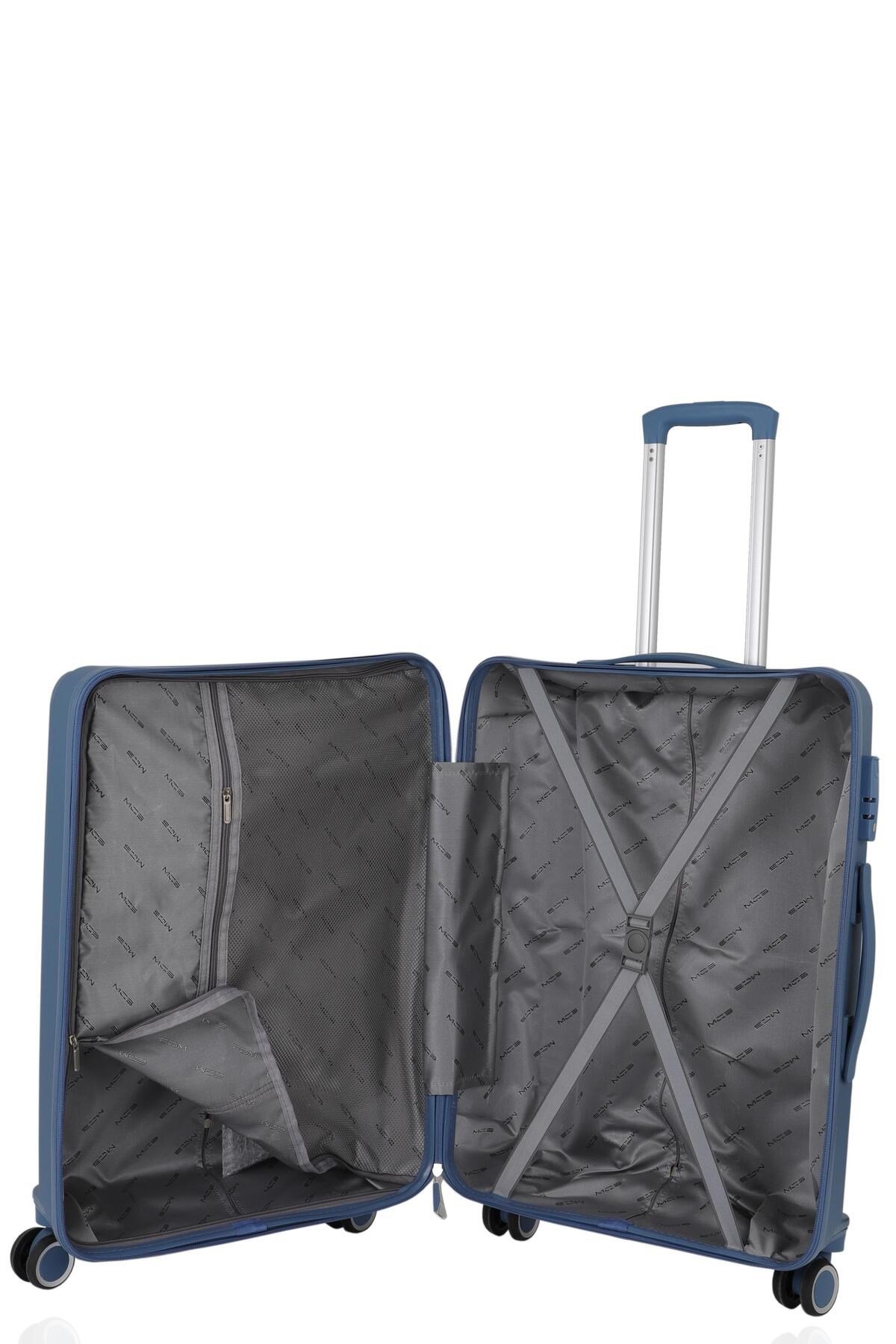 V379 AURA Y.ÜRETİM PP VALİZ 65 CM + 75 CM SİYAH SET