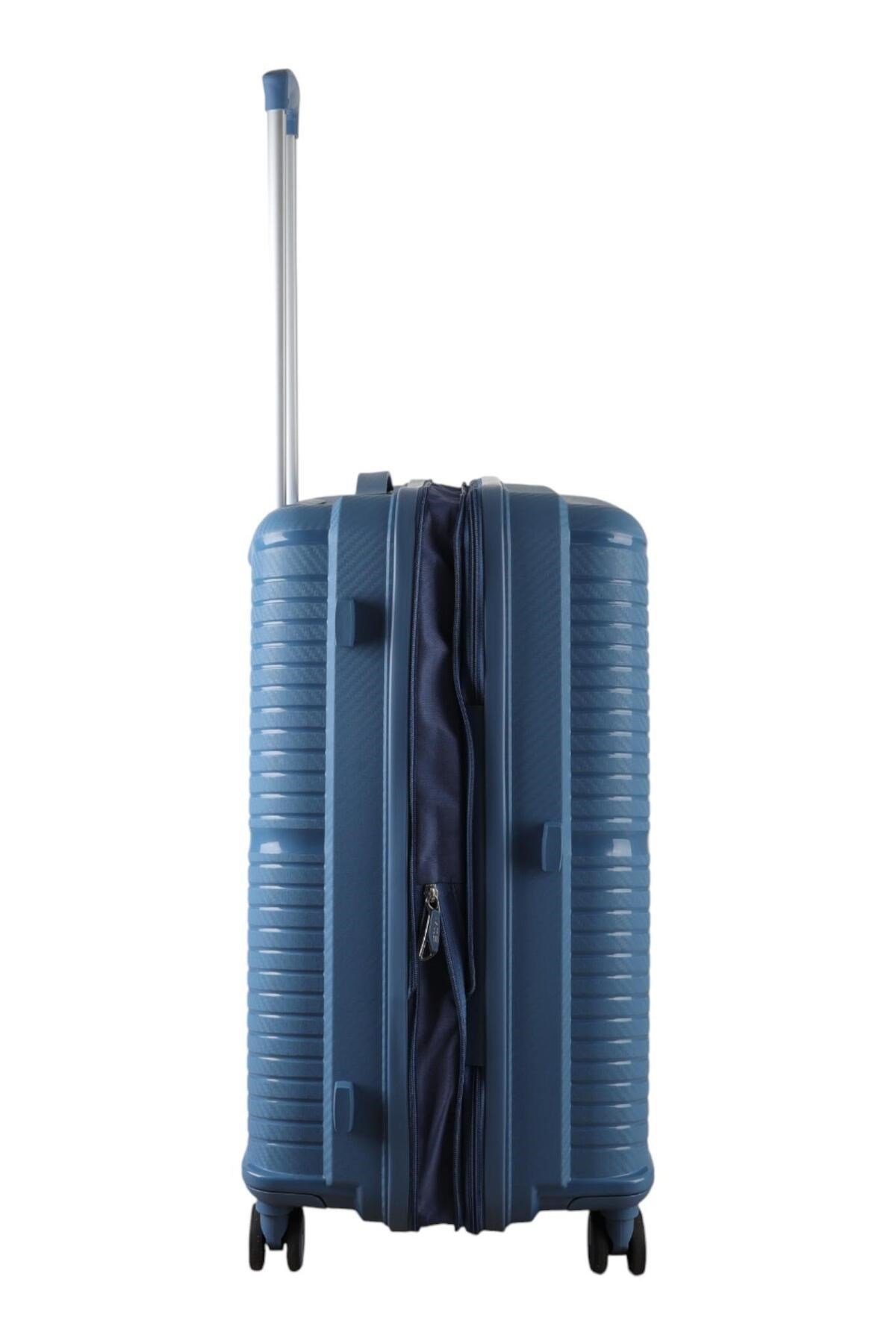 V379 AURA Y.ÜRETİM PP VALİZ 65 CM + 75 CM SİYAH SET