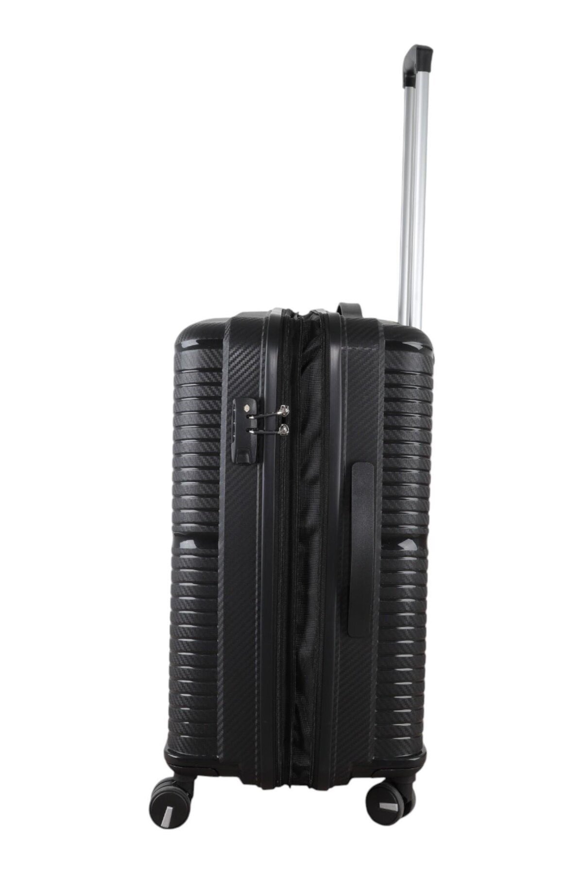 V379 PP Y.ÜRETİM PP VALİZ 55 CM + 65 CM SİYAH SET