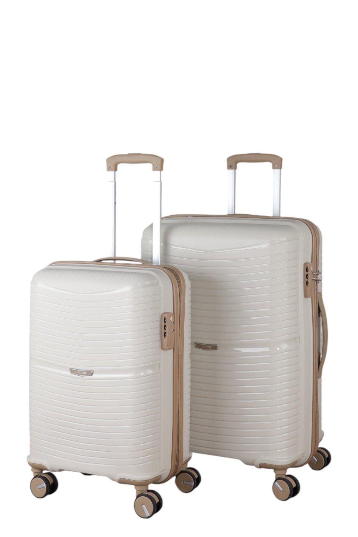 V379 PP Y.ÜRETİM PP VALİZ 55 CM + 65 CM SİYAH SET