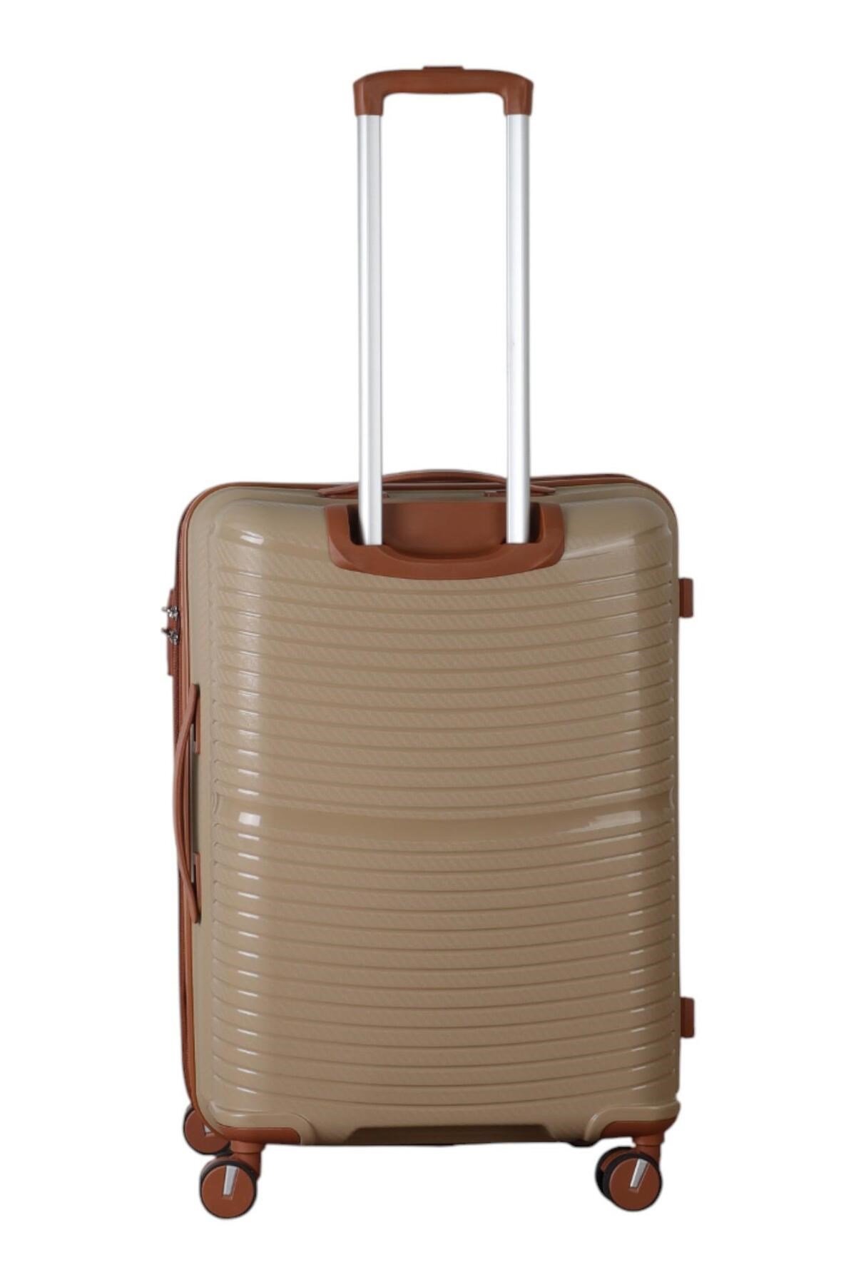 V379 PP Y.ÜRETİM PP VALİZ 55 CM + 65 CM SİYAH SET
