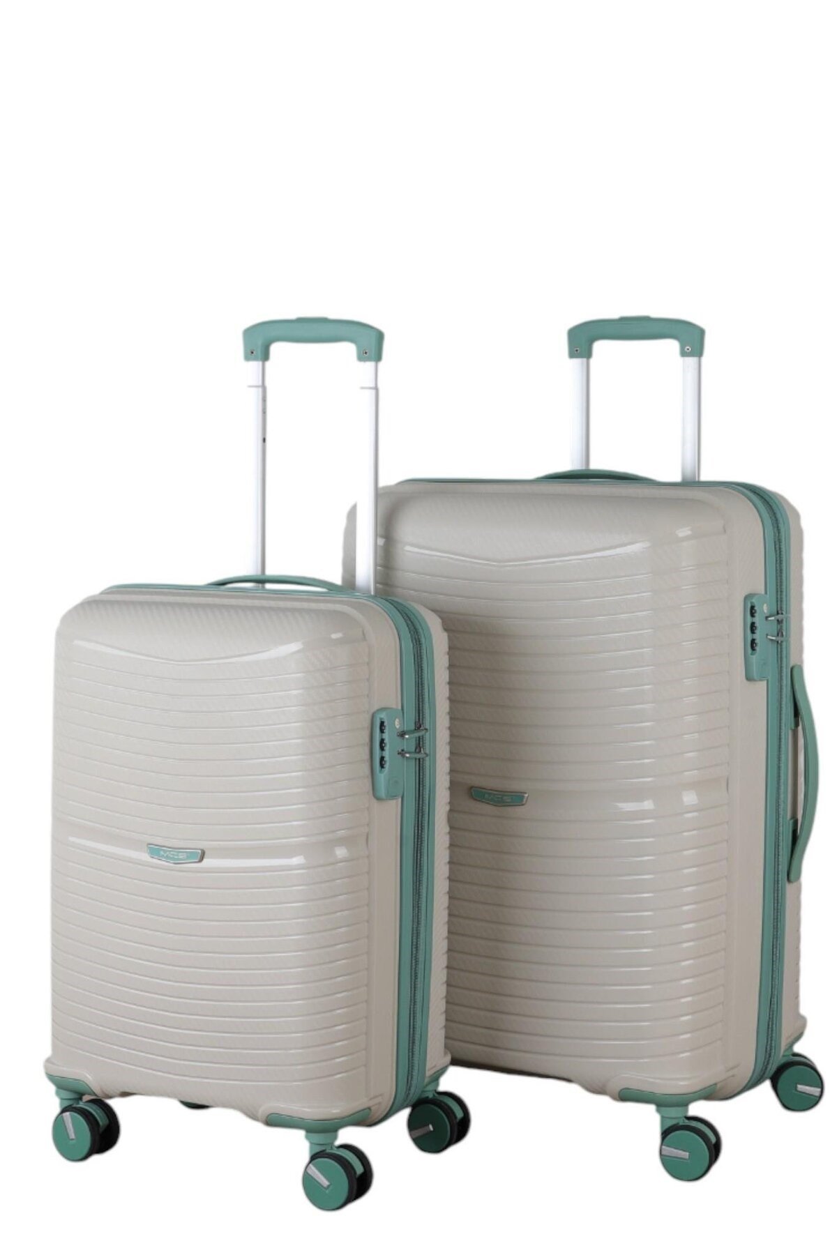 V379 PP Y.ÜRETİM PP VALİZ 55 CM + 65 CM SİYAH SET