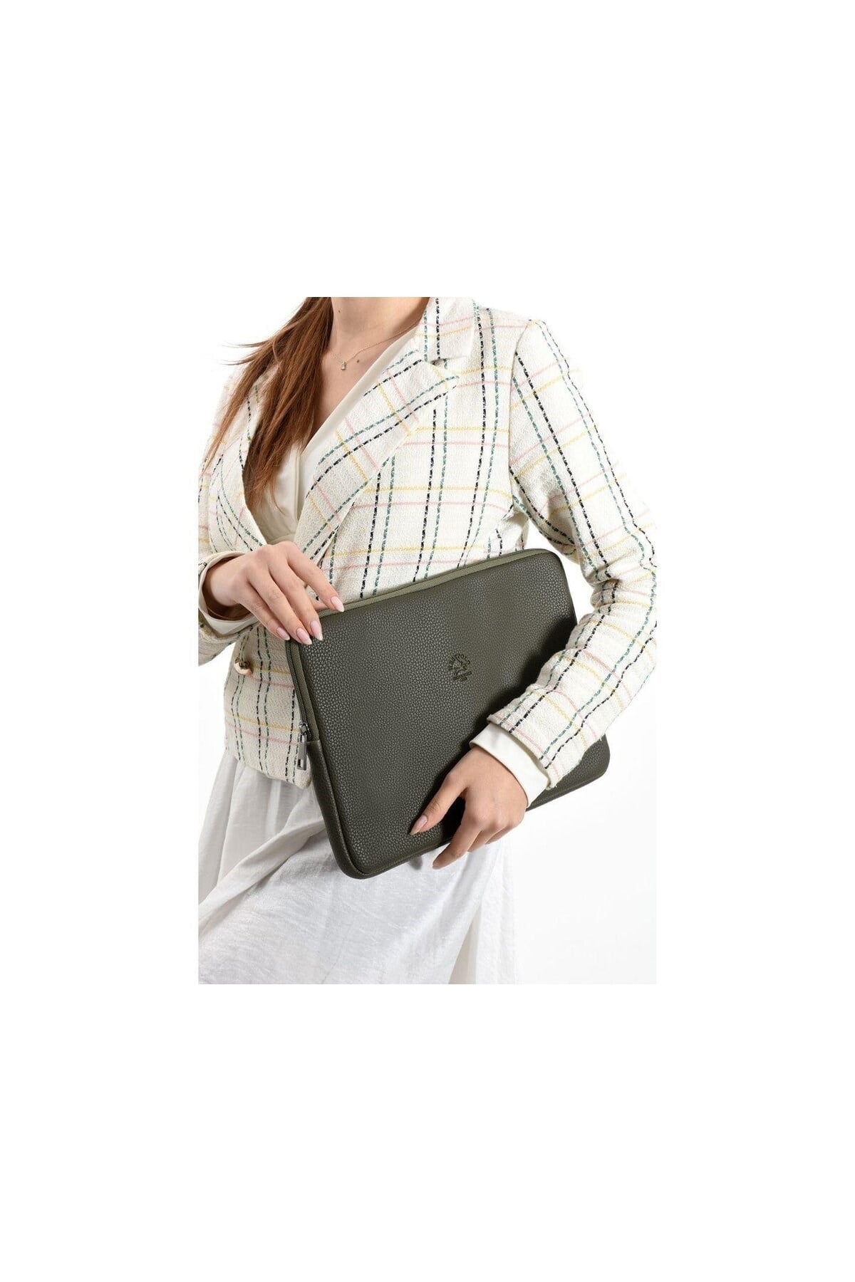 Vegan Deri Unisex Macbook Ve Evrak Çantası-Gündelik