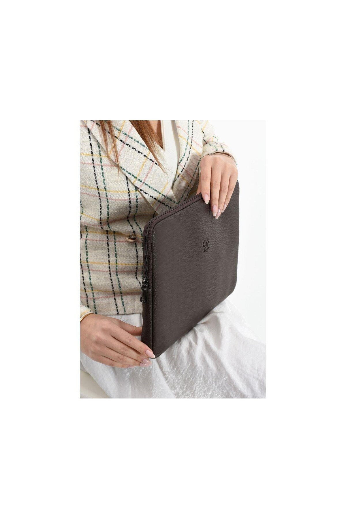 Vegan Deri Unisex Macbook Ve Evrak Çantası-Gündelik