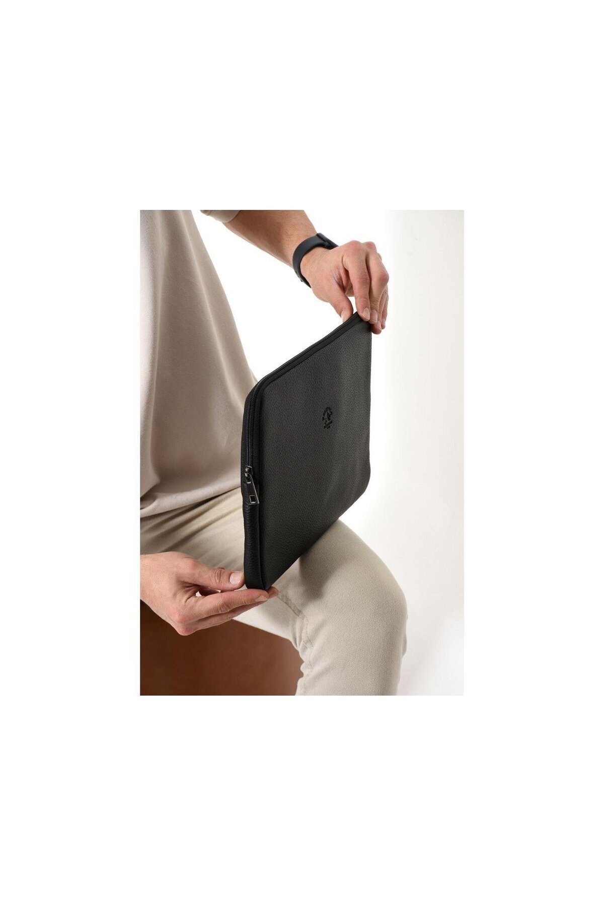 Vegan Deri Unisex Macbook Ve Evrak Çantası-Gündelik