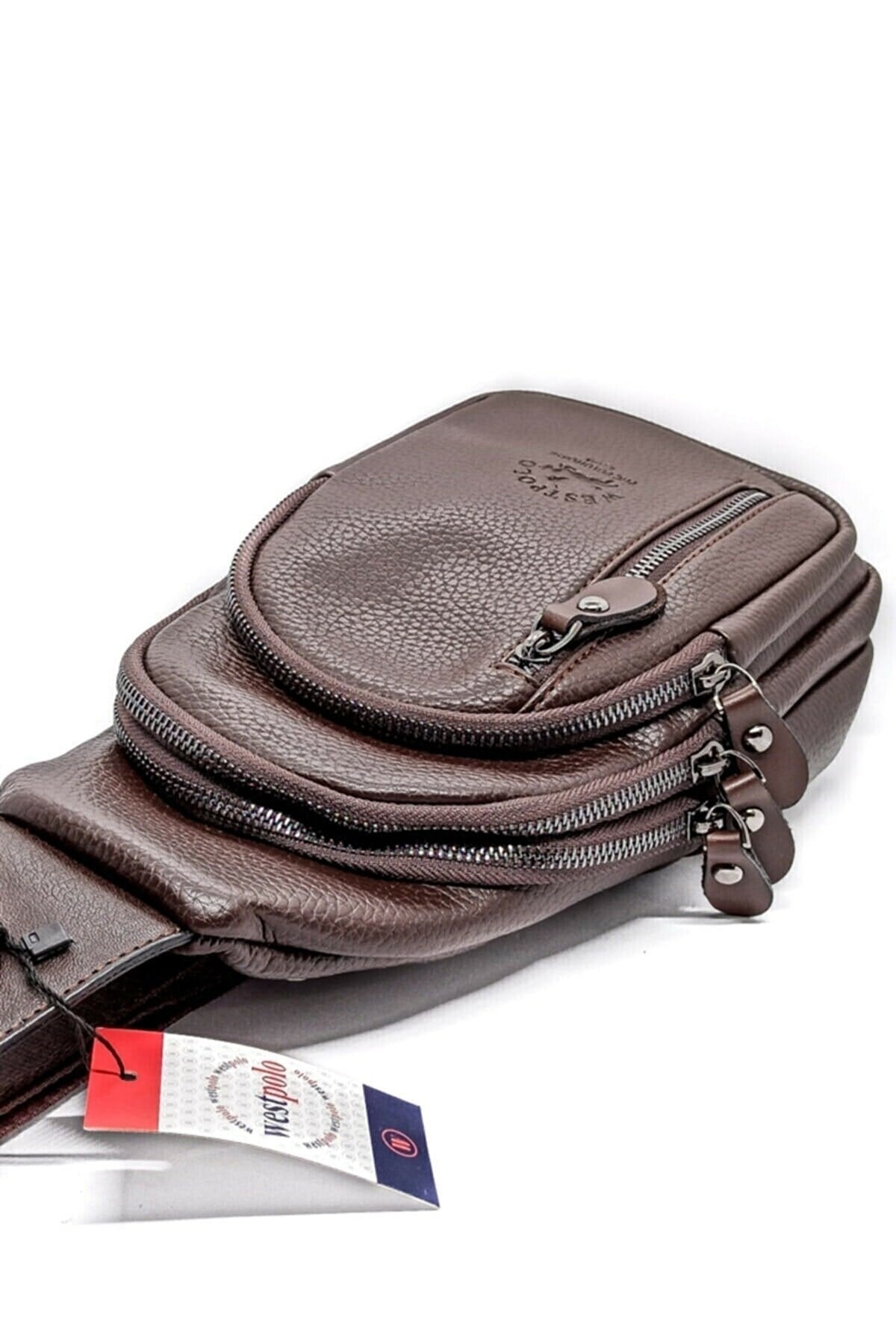 West Polo Kahverengi Unisex Body Bag Çarpraz Ve Gögüs Omuz Askılı Çanta