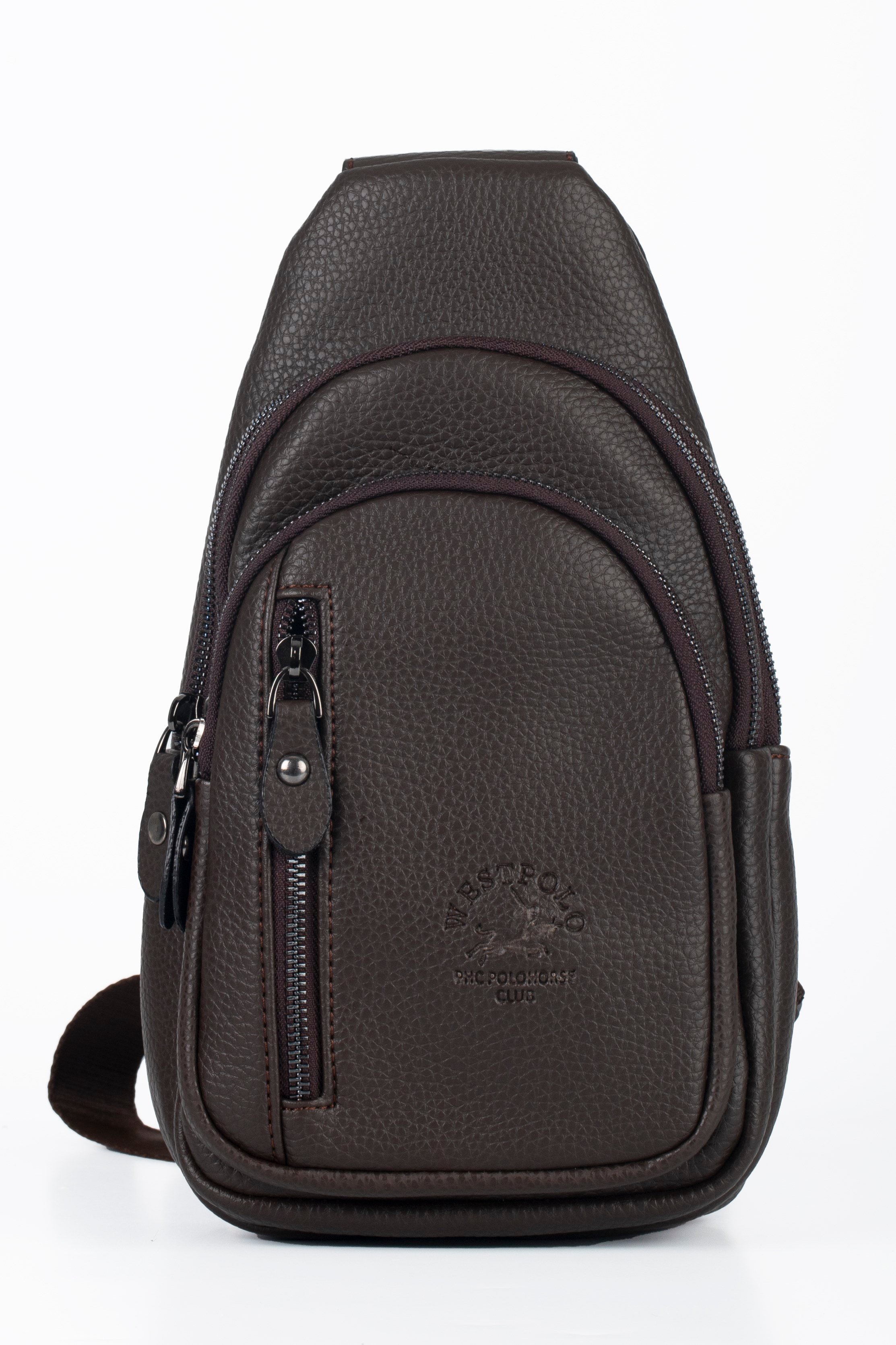 Westpolo Kahverengi Unisex Body Bag Çarpraz Ve Gögüs Omuz Askılı Çanta 90999