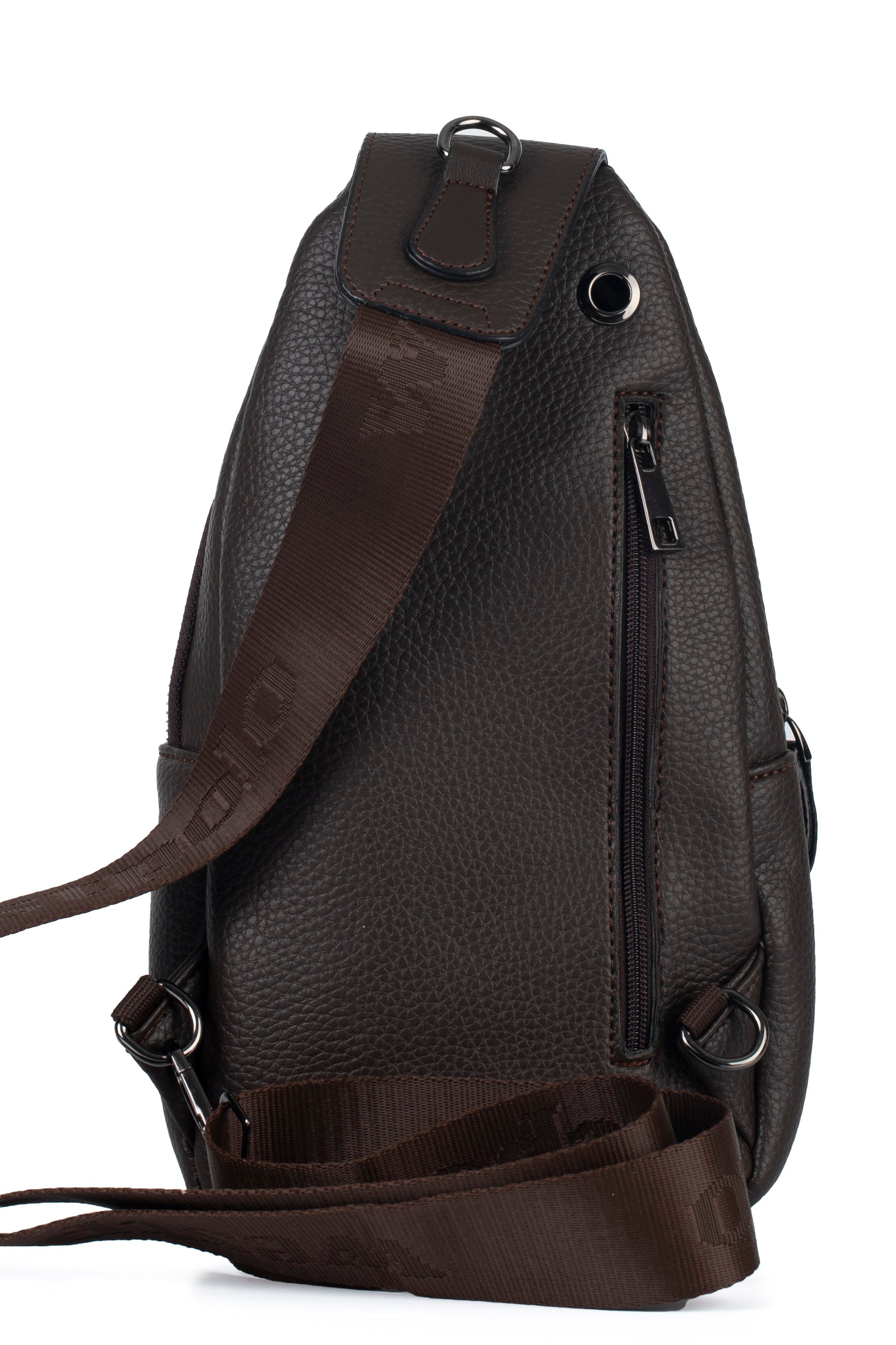Westpolo Kahverengi Unisex Body Bag Çarpraz Ve Gögüs Omuz Askılı Çanta 90999