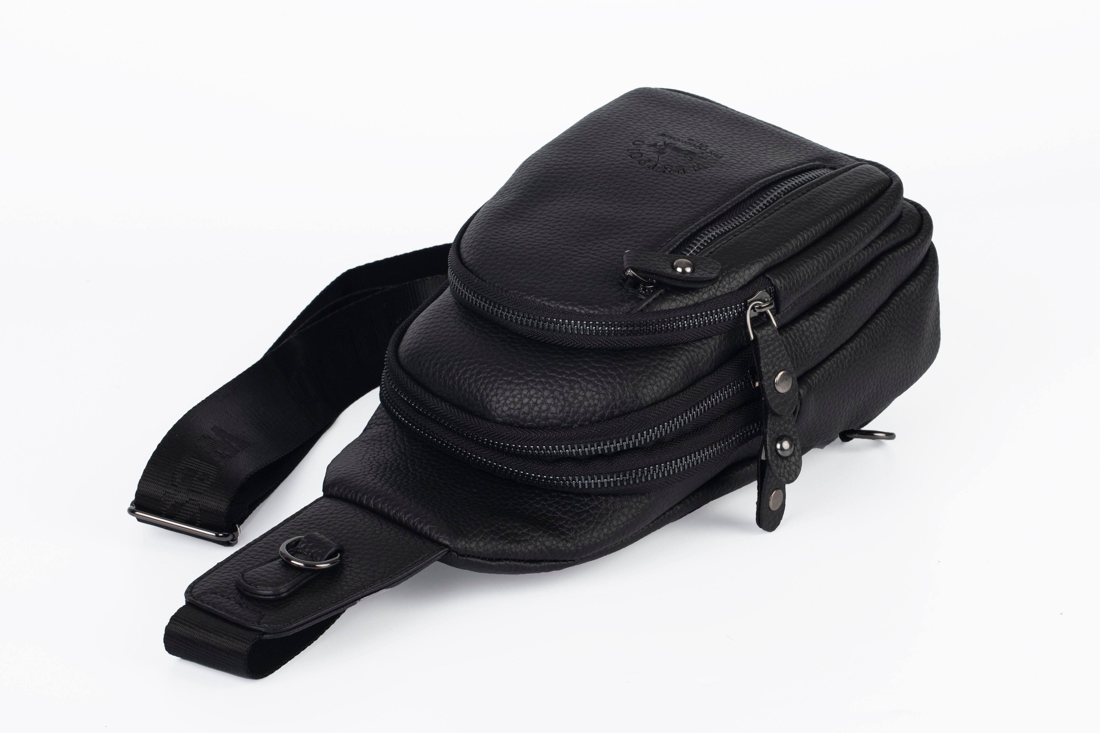 Westpolo Siyah Unisex Body Bag Çarpraz Ve Gögüs Omuz Askılı Çanta 90999