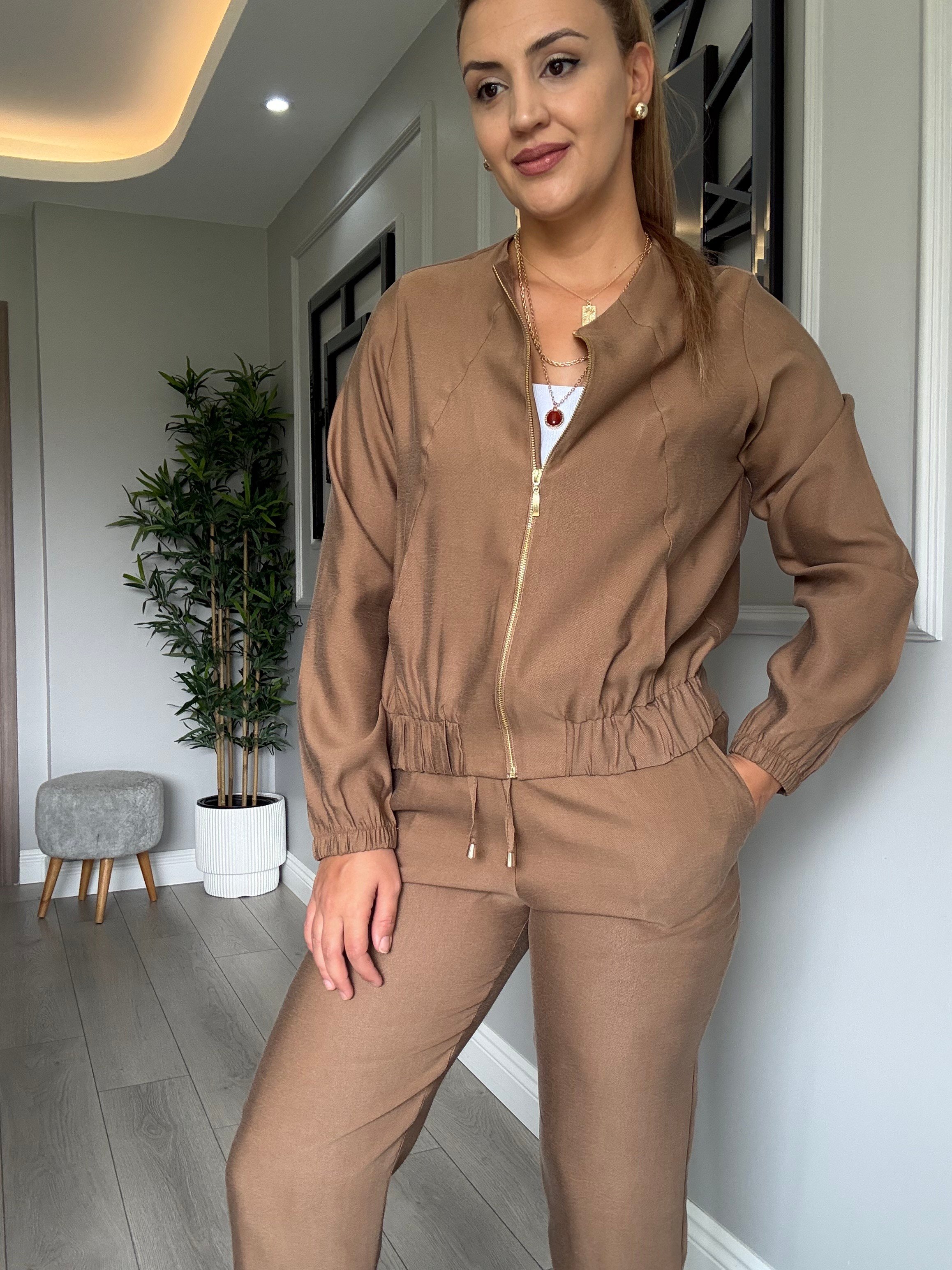 Mükemmel kalite fermuarlı tensel takım -camel 