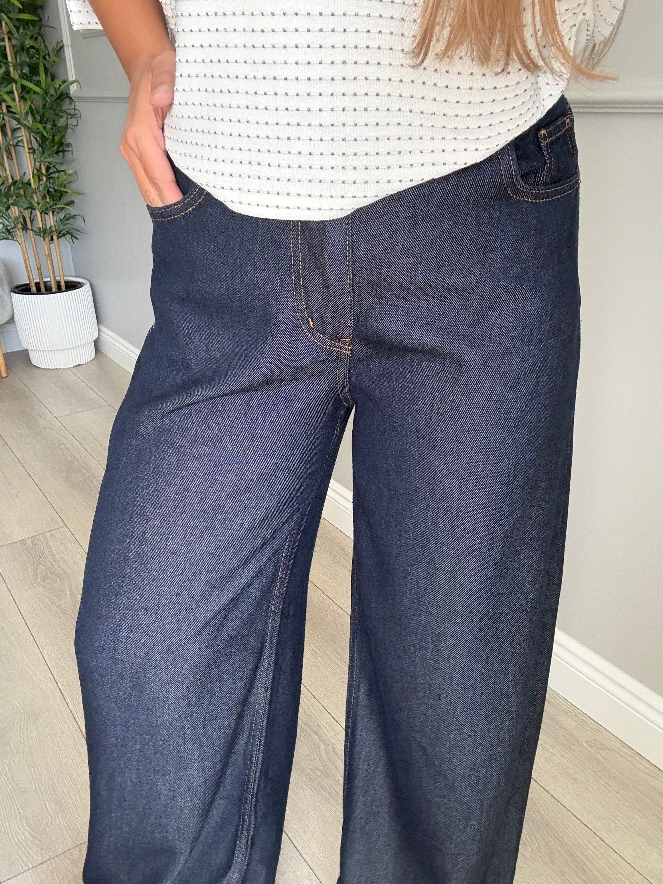 Premium kalite %100 pamuklu tensel jean- lacivert 