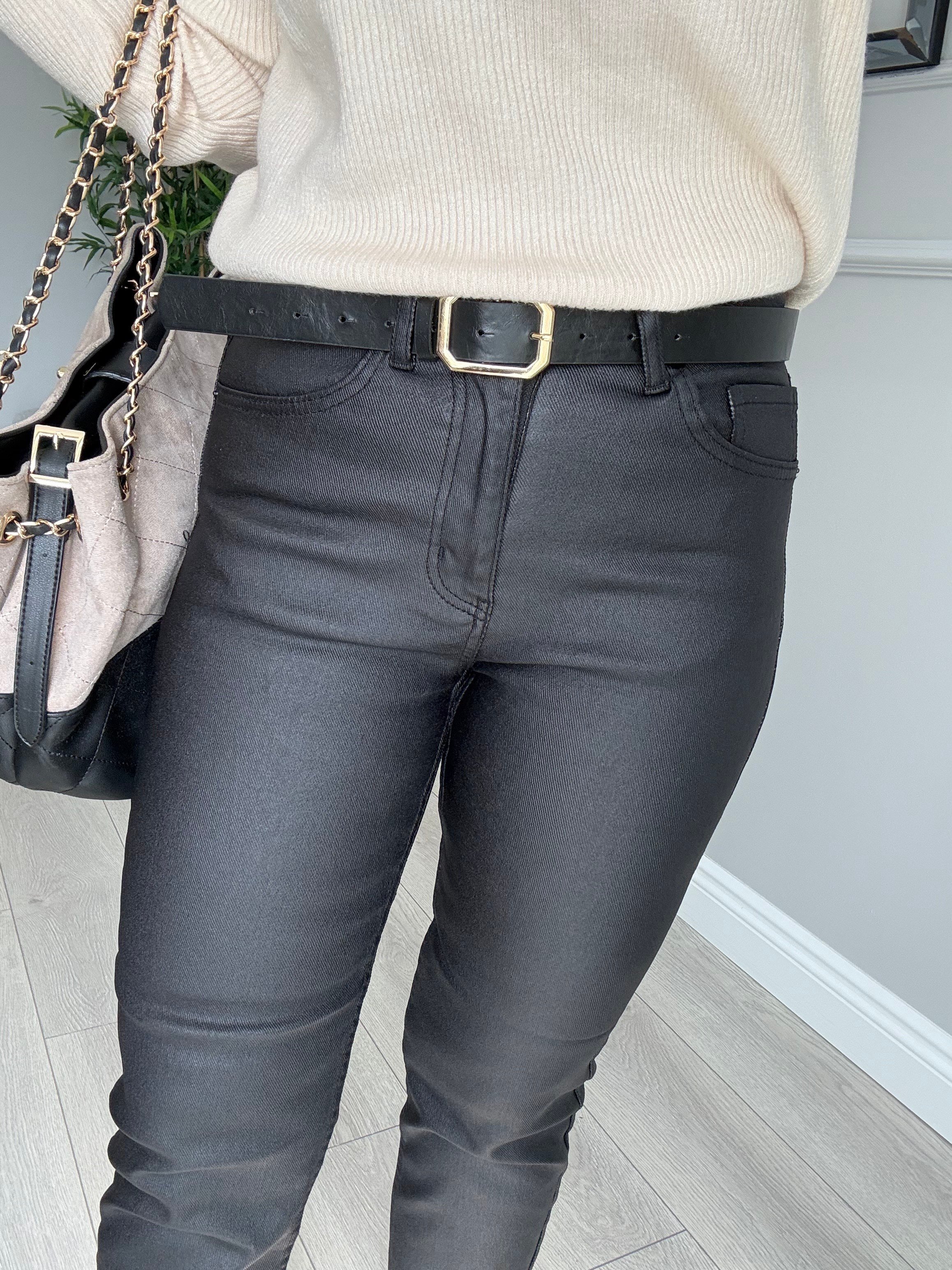 Premium kalite mumlu  jean - siyah