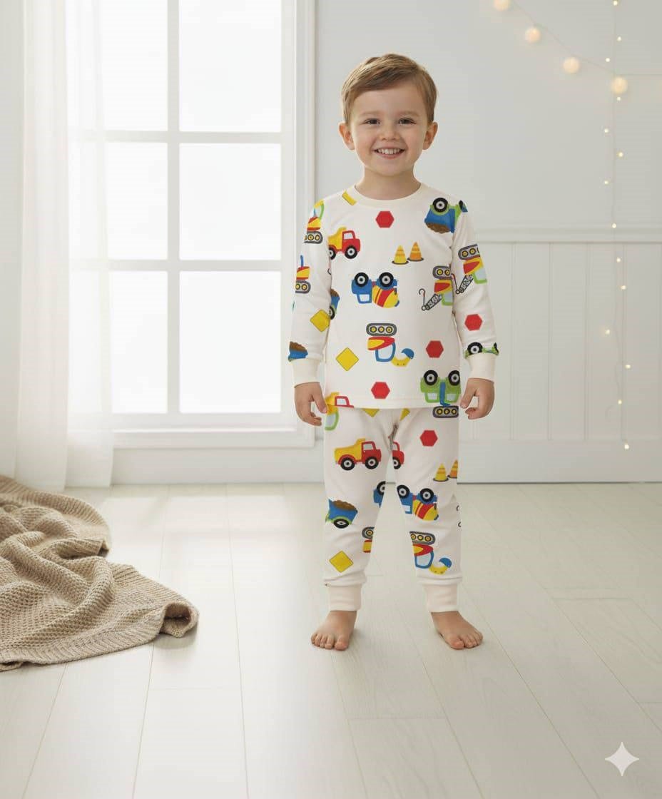 araba desen erkek pijama takımı