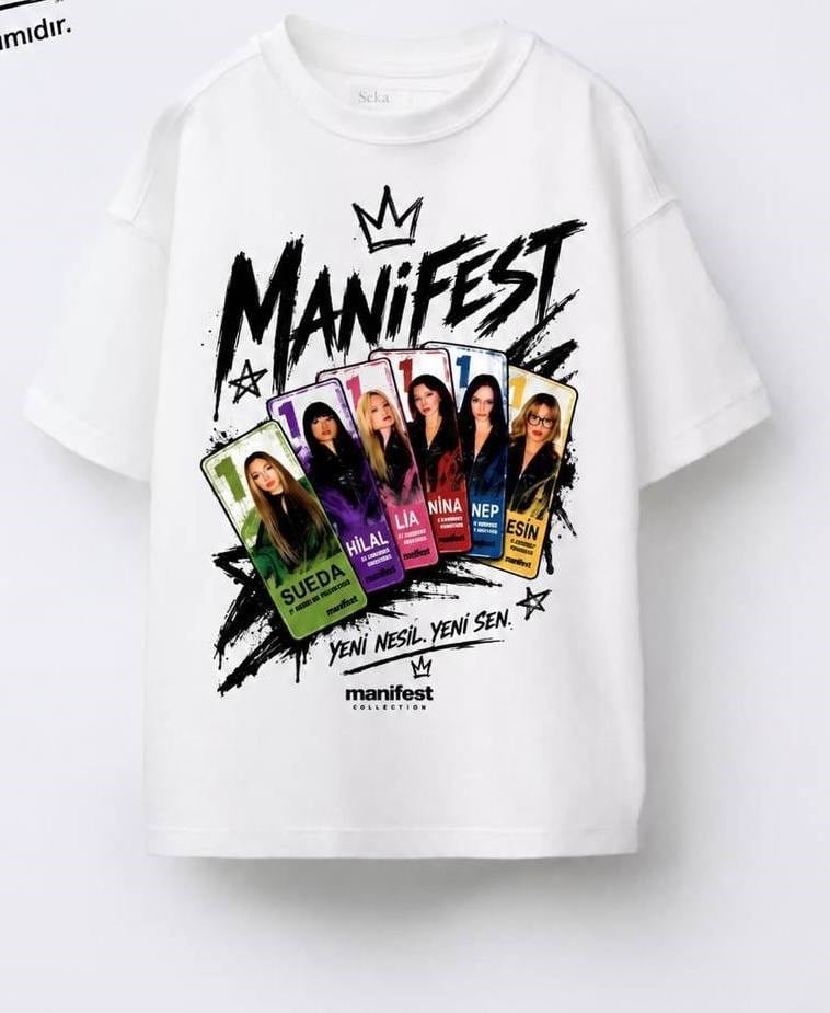 manifest grup beyaz tshirt