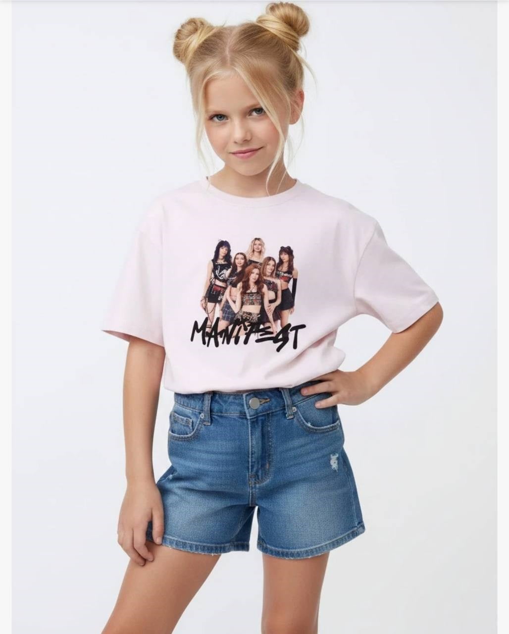 Manifest Grup Toz Pembe 2 Tshirt