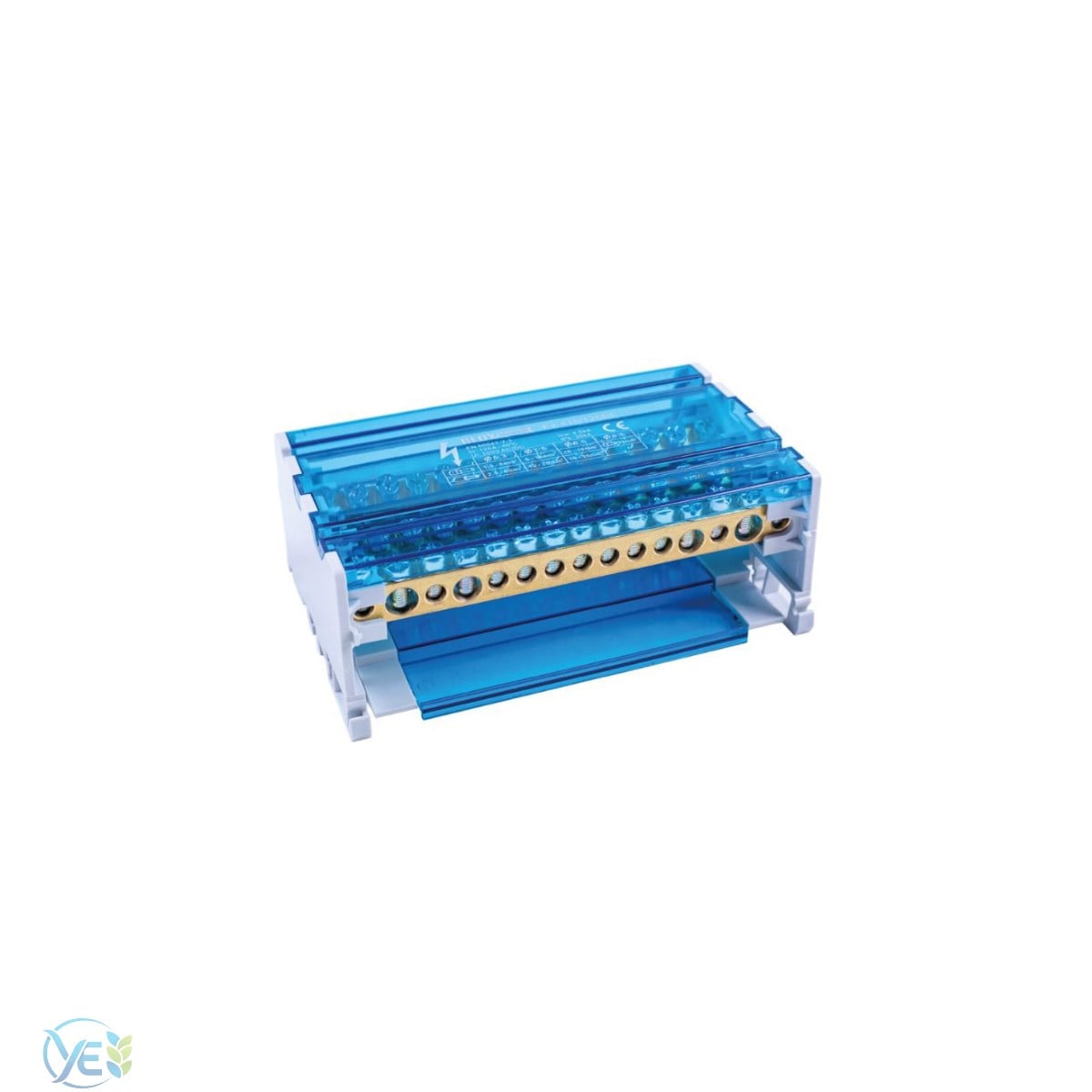 ÇETSAN 4 Kutup 10X15 Kesit 250A Dağıtıcı Ünite Alçak Model Ayak Geçmeli 2+8 Delikli