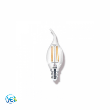 ECOLITE 4W C35 LED FILAMENT CANDLE FLAME AMPUL 470LM 2700K SARI IŞIK E14 ŞEFFAF CAM